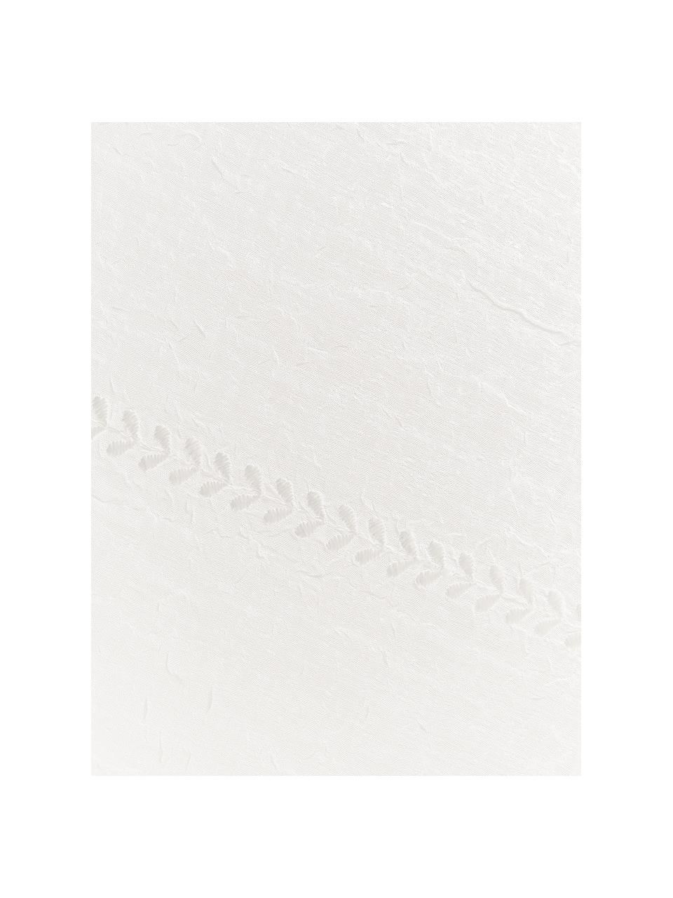 Vyšívaný ubrus s vroubkovaným lemem a výšivkou Bilia, 100 % polyester, Tlumeně bílá, Pro 6-10 osob ( Š 160 cm, D 320 cm)