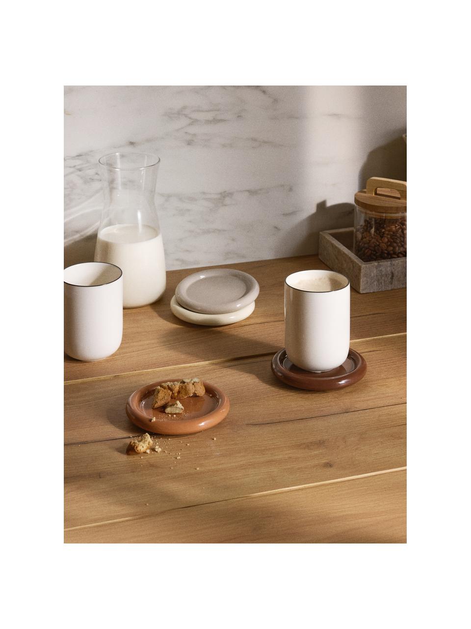 Set di 4 sottobicchieri Yael, Pannello di fibra a media densità (MDF) laccato

Questo prodotto è realizzato con legno di provenienza sostenibile e certificato FSC®, Terracotta, grigio chiaro, torrone, bianco lucido, Ø 12 cm