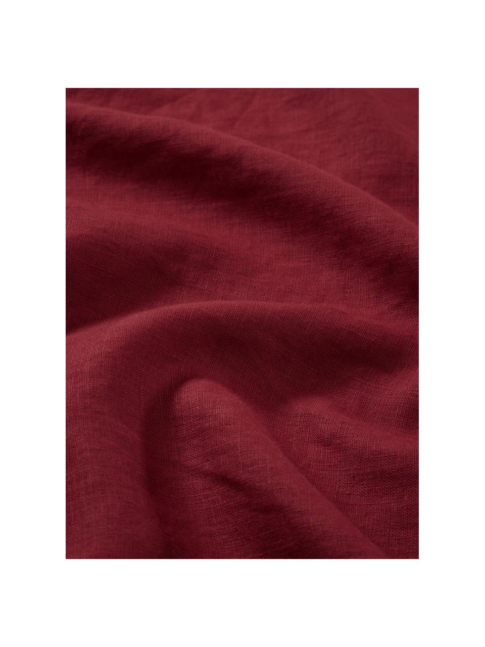 Serwetka z lnu Pembroke, 2 szt., 100% len, Czerwony, S 42 x D 42 cm