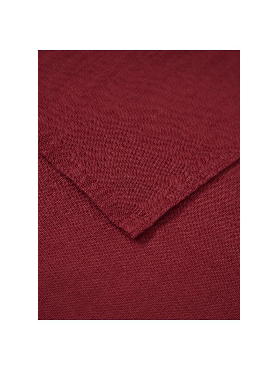 Serwetka z lnu Pembroke, 2 szt., 100% len, Czerwony, S 42 x D 42 cm