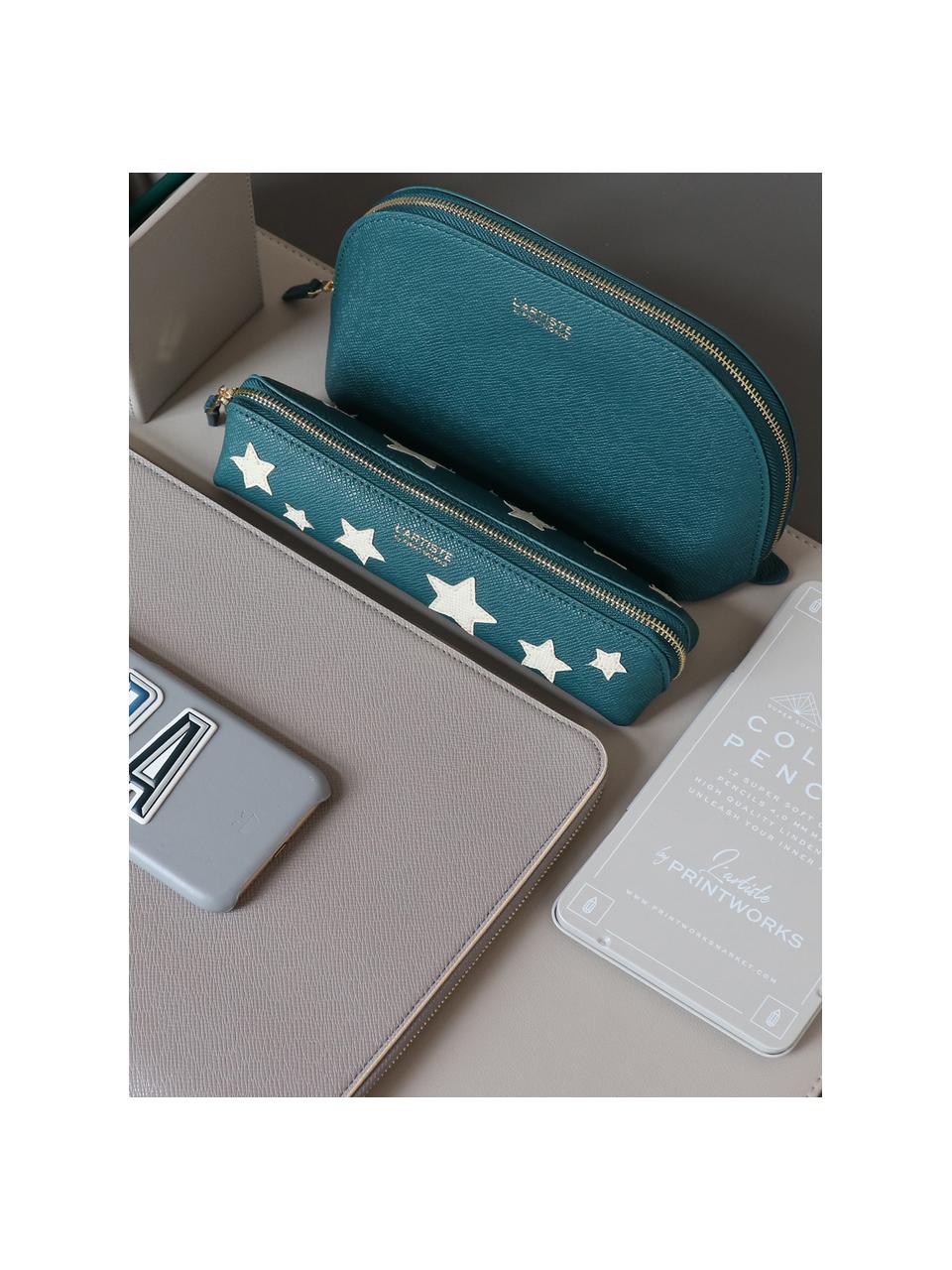 Trousse Stars, Beige, vert, couleur dorée