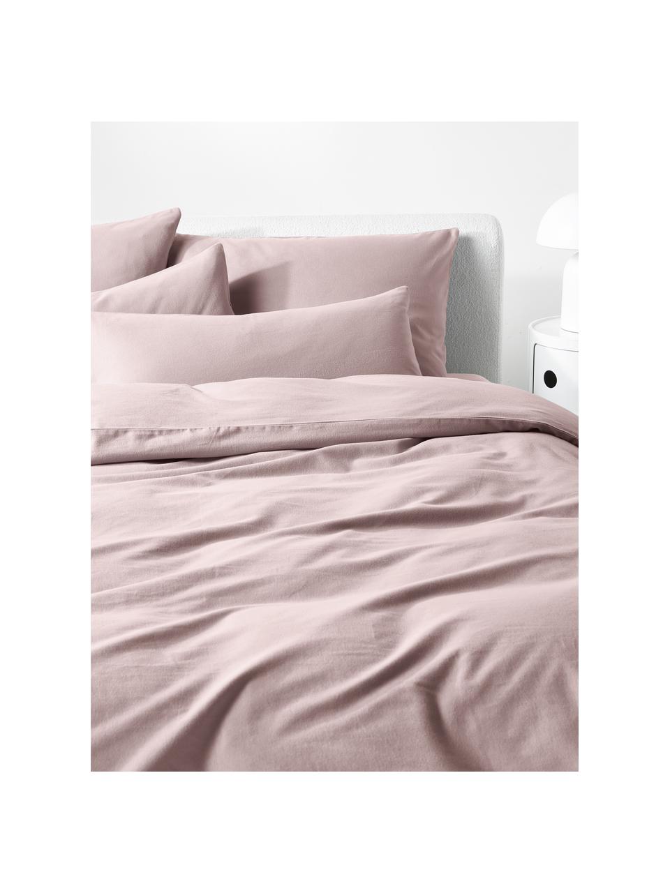 Funda de almohada de franela Biba, Rosa claro, An 45 x L 110 cm