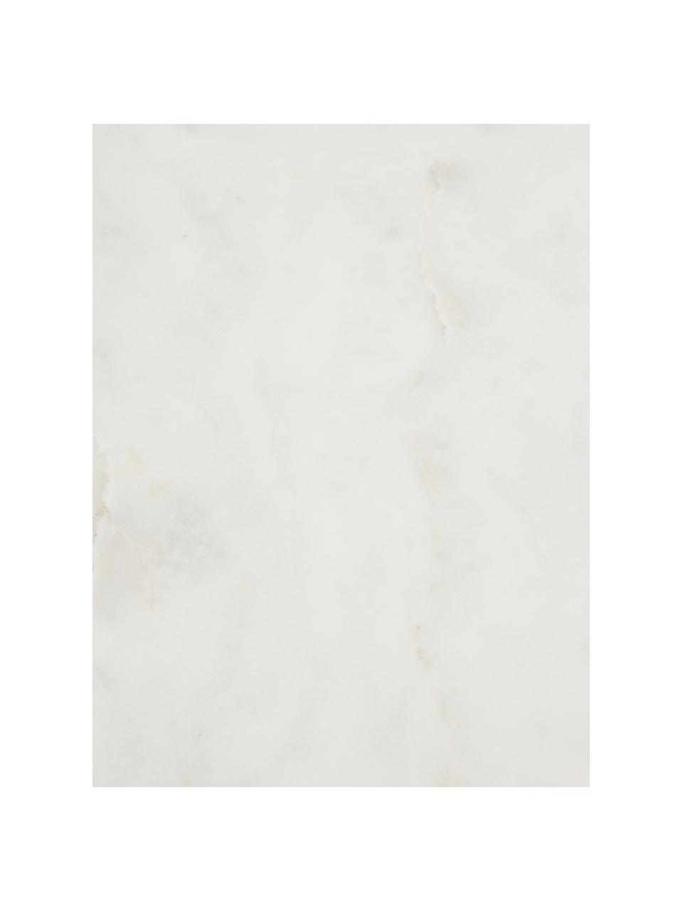 Mensola da parete in marmo Porter, Mensola: marmo, Marmo bianco, Larg. 40 x Alt. 18 cm