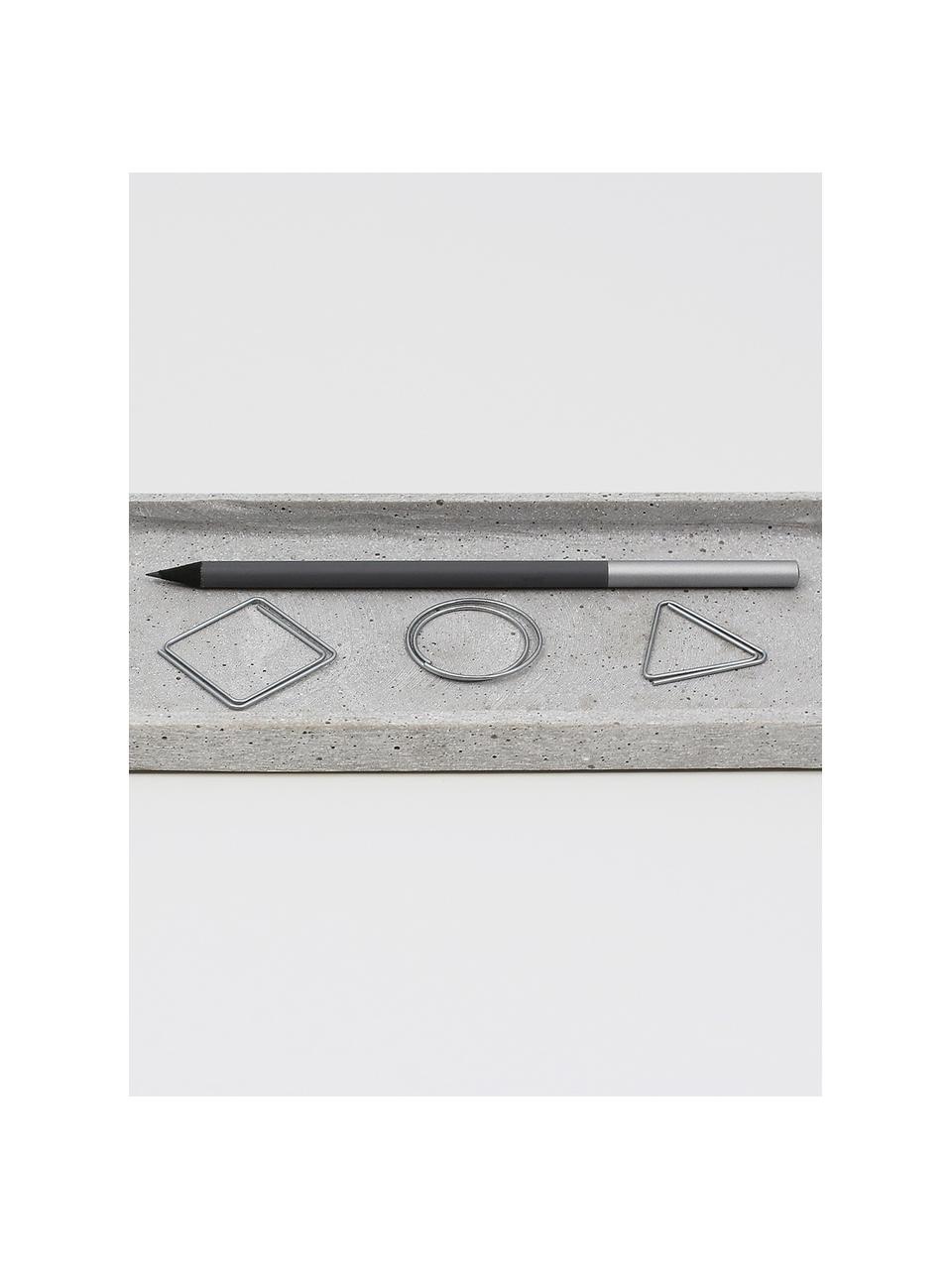 Set de clips para papel Geometria, 9 pzas., Metal, pintado, Metal, An 3 x Al 3 cm