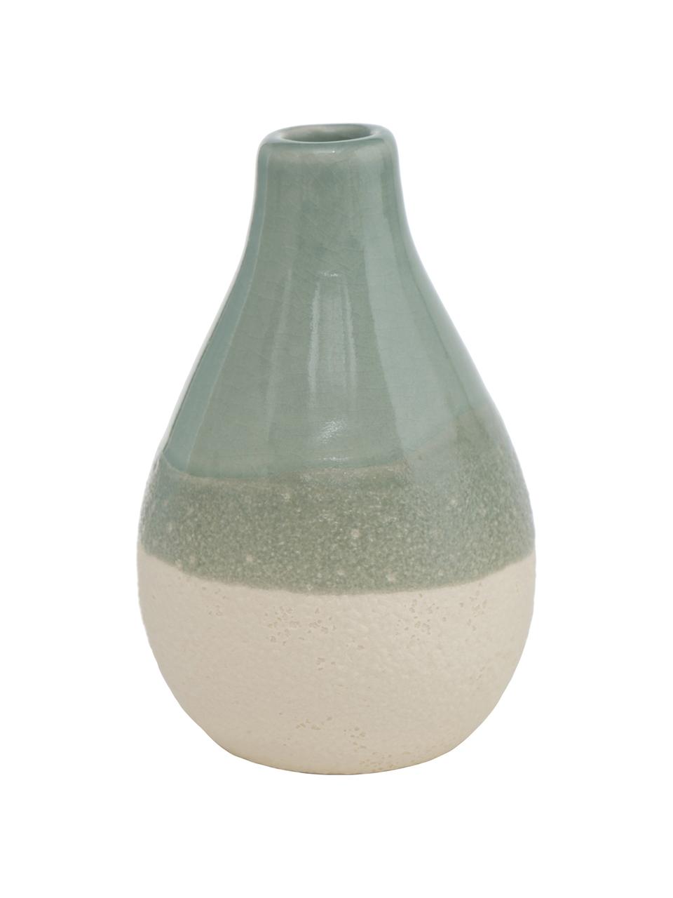 Petit vase Carney, 2 élém., Vert, beige