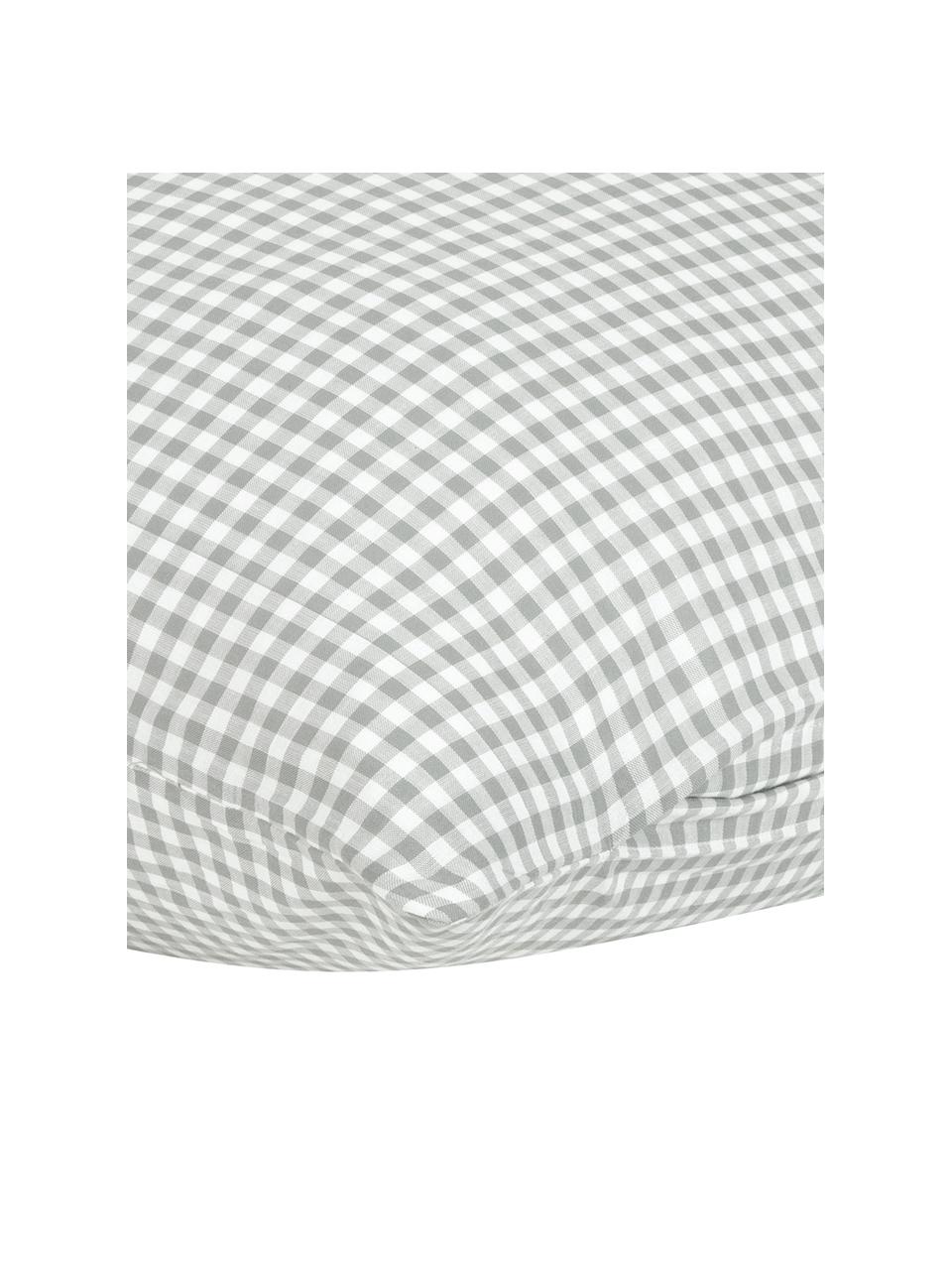 Taie d'oreiller 50x70 coton Scotty, 2 pièces, Coton, Gris clair/blanc, 50 x 70 cm