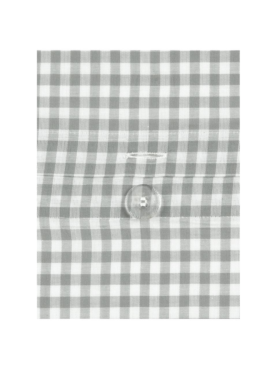 Taie d'oreiller 50x70 coton Scotty, 2 pièces, Coton, Gris clair/blanc, 50 x 70 cm
