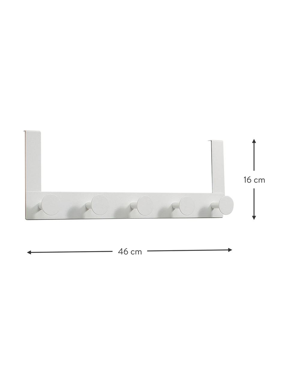 Porte-serviettes en métal Quick, Métal, laqué, Blanc, larg. 46 x haut. 16 cm