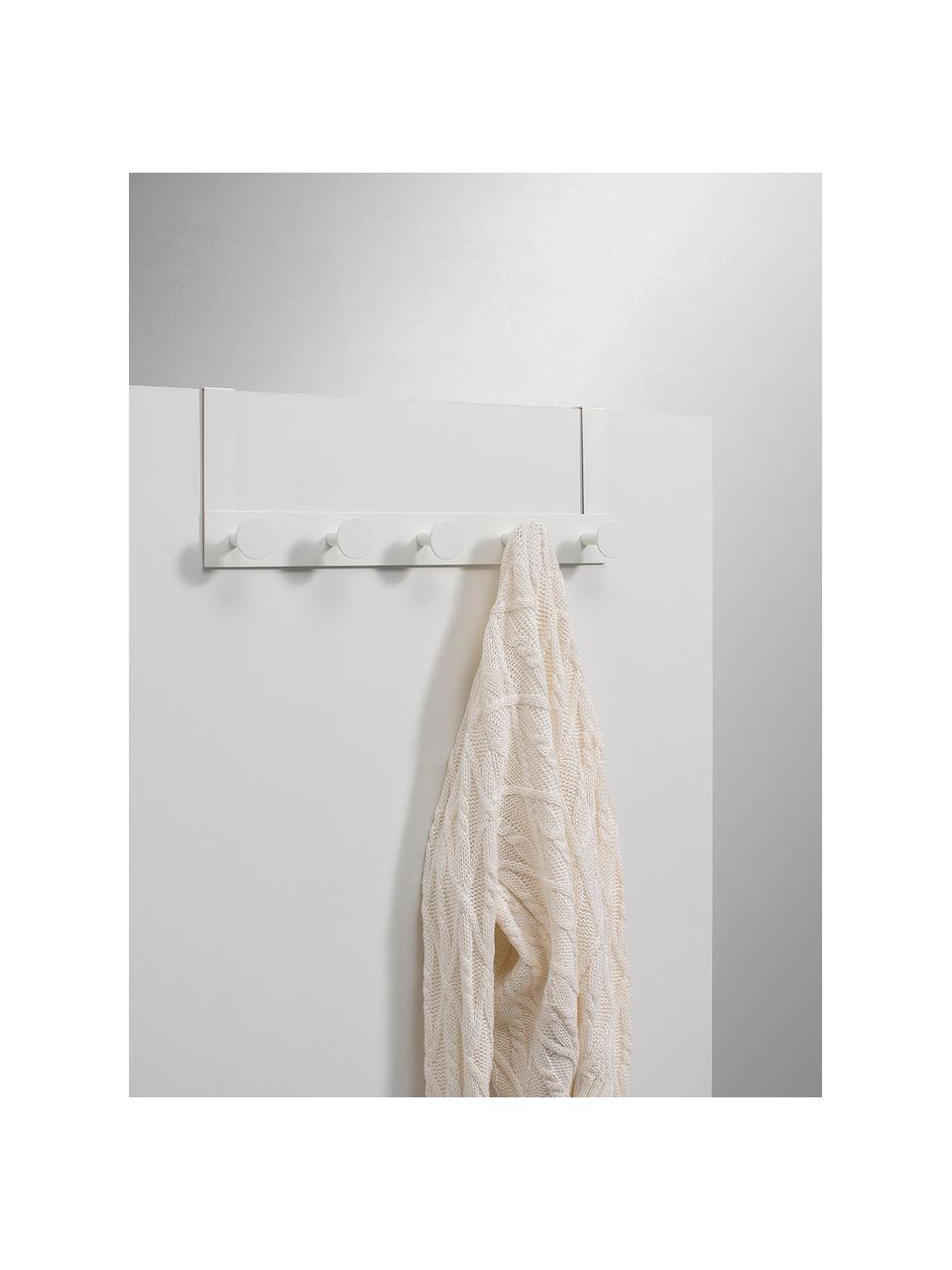 Porta asciugamano in metallo Quick, Metallo laccato, Bianco, Larg. 46 x Alt. 16 cm