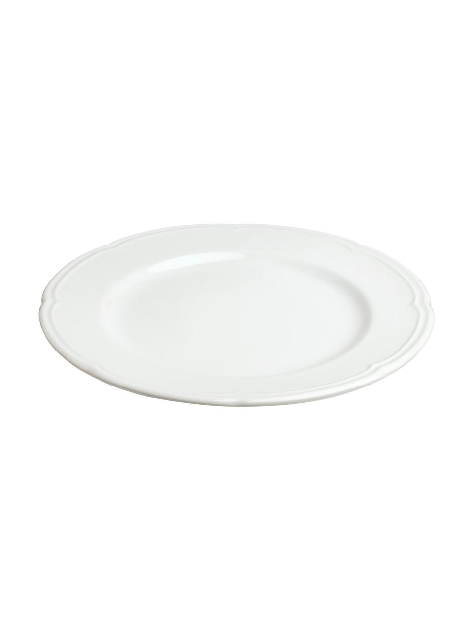 Assiette plate porcelaine blanche Ouverture, 6 pièces, Porcelaine, Blanc, Ø 27 cm
