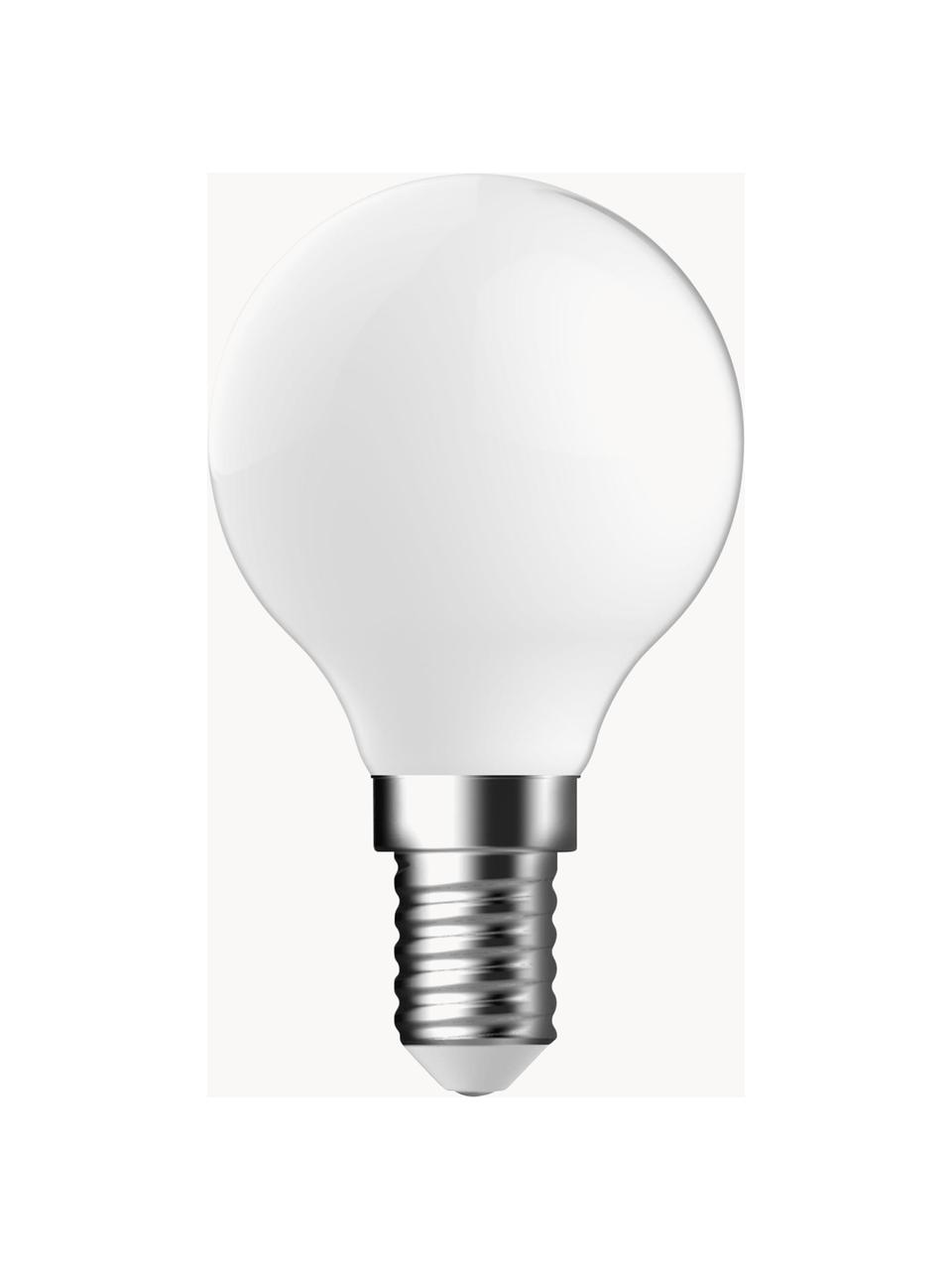 Lampadina E14, bianco caldo, 1 pz, Lampadina: vetro, Base lampadina: alluminio, Bianco, Ø 5 x Alt. 8 cm