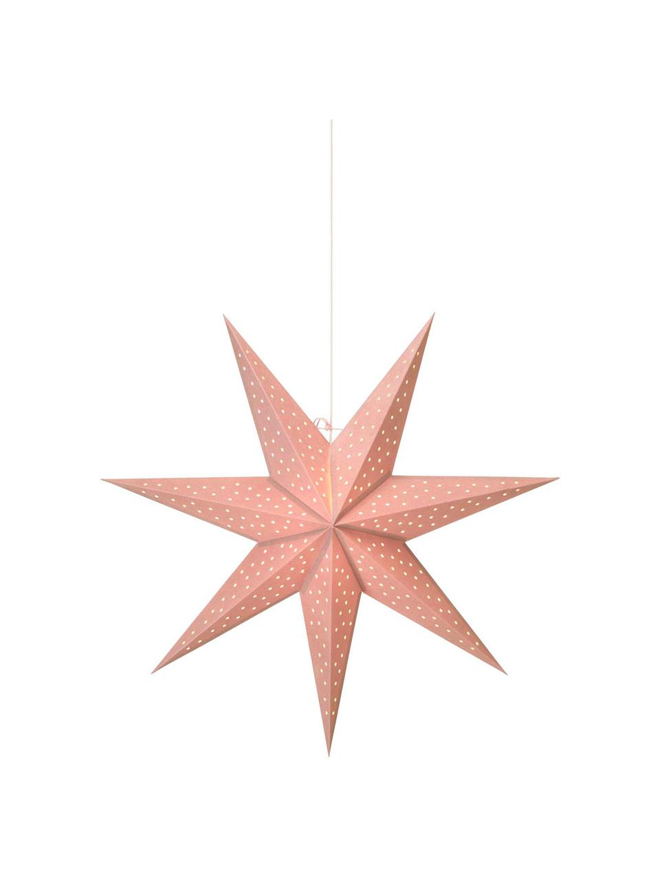 Estrella de Navidad Clara, Cable: plástico, Rosa, Ø 75 cm