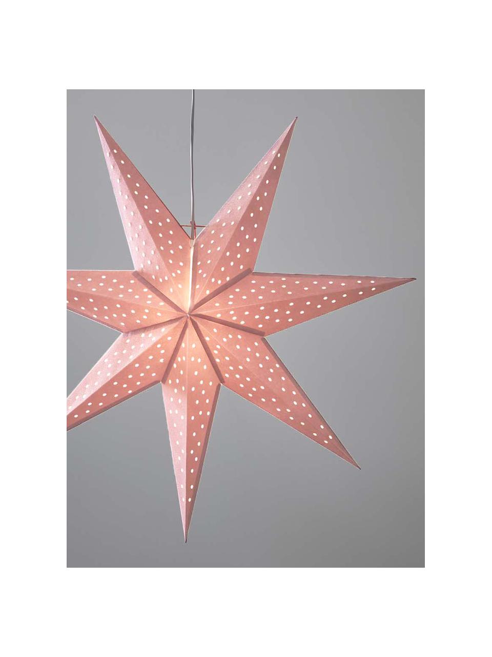 Estrella de Navidad Clara, Cable: plástico, Rosa, Ø 75 cm