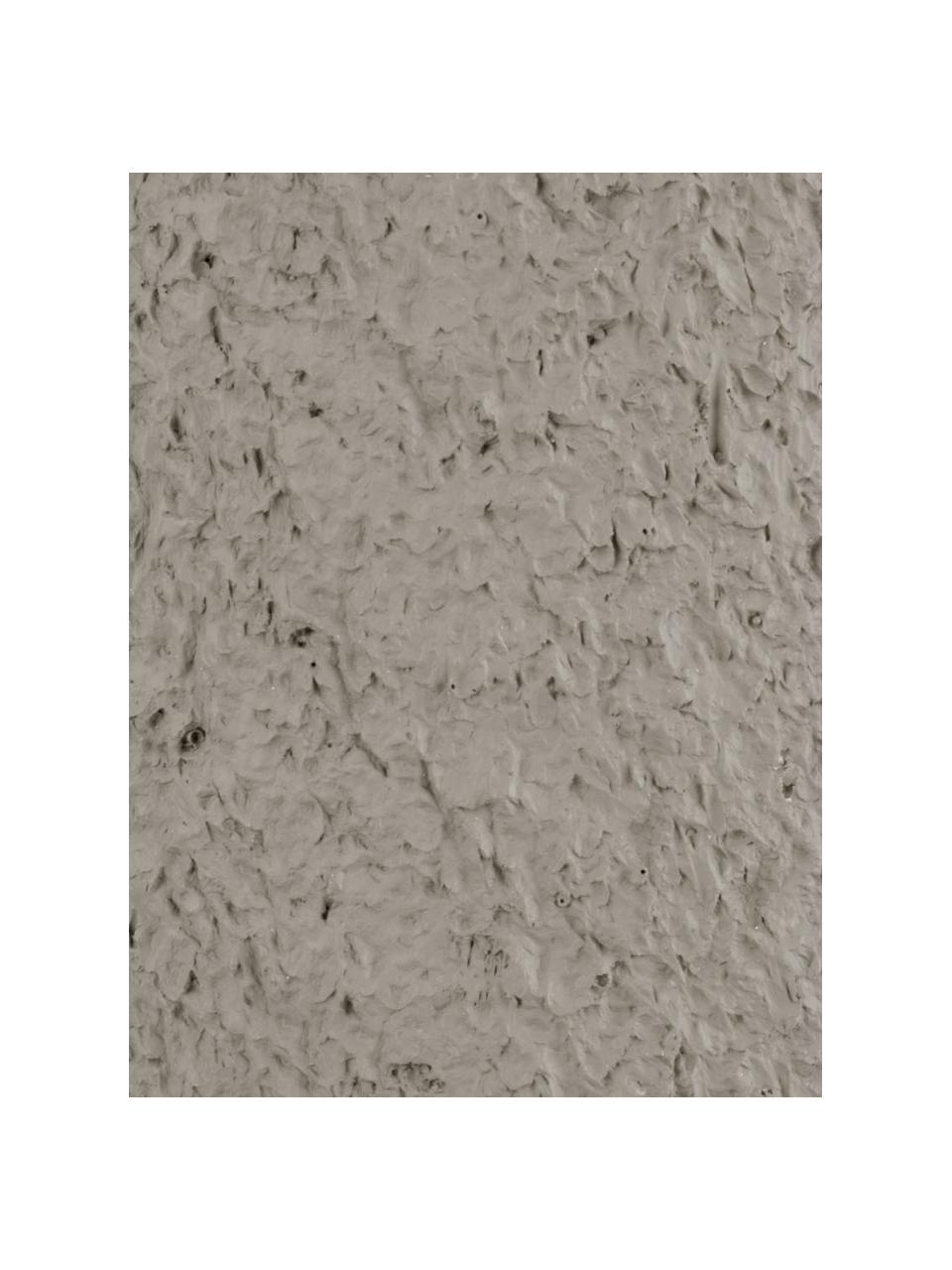 Vaso alto da terra color grigio chiaro Elegance, Poliresina, Grigio chiaro, Ø 14 x Alt. 46 cm