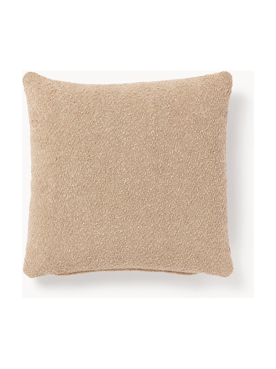 Bouclé-Sofa-Kissen Lena, Hülle: Bouclé (93 % Polyester, 6, Bouclé Beige, B 50 x L 50 cm