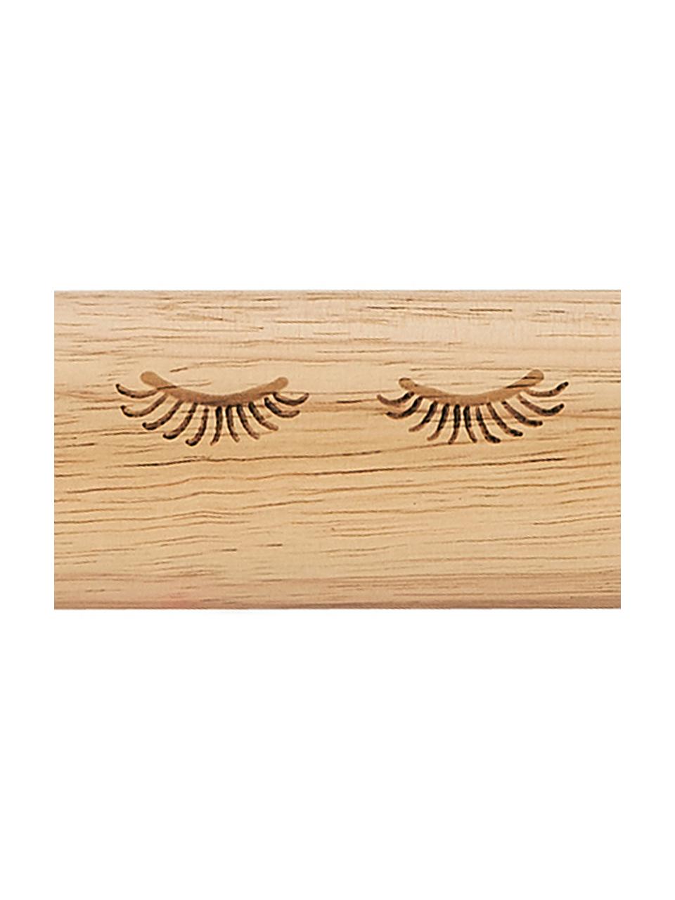 Rodillo de cocina Eyes, Madera, Rosa, madera, L 45 cm