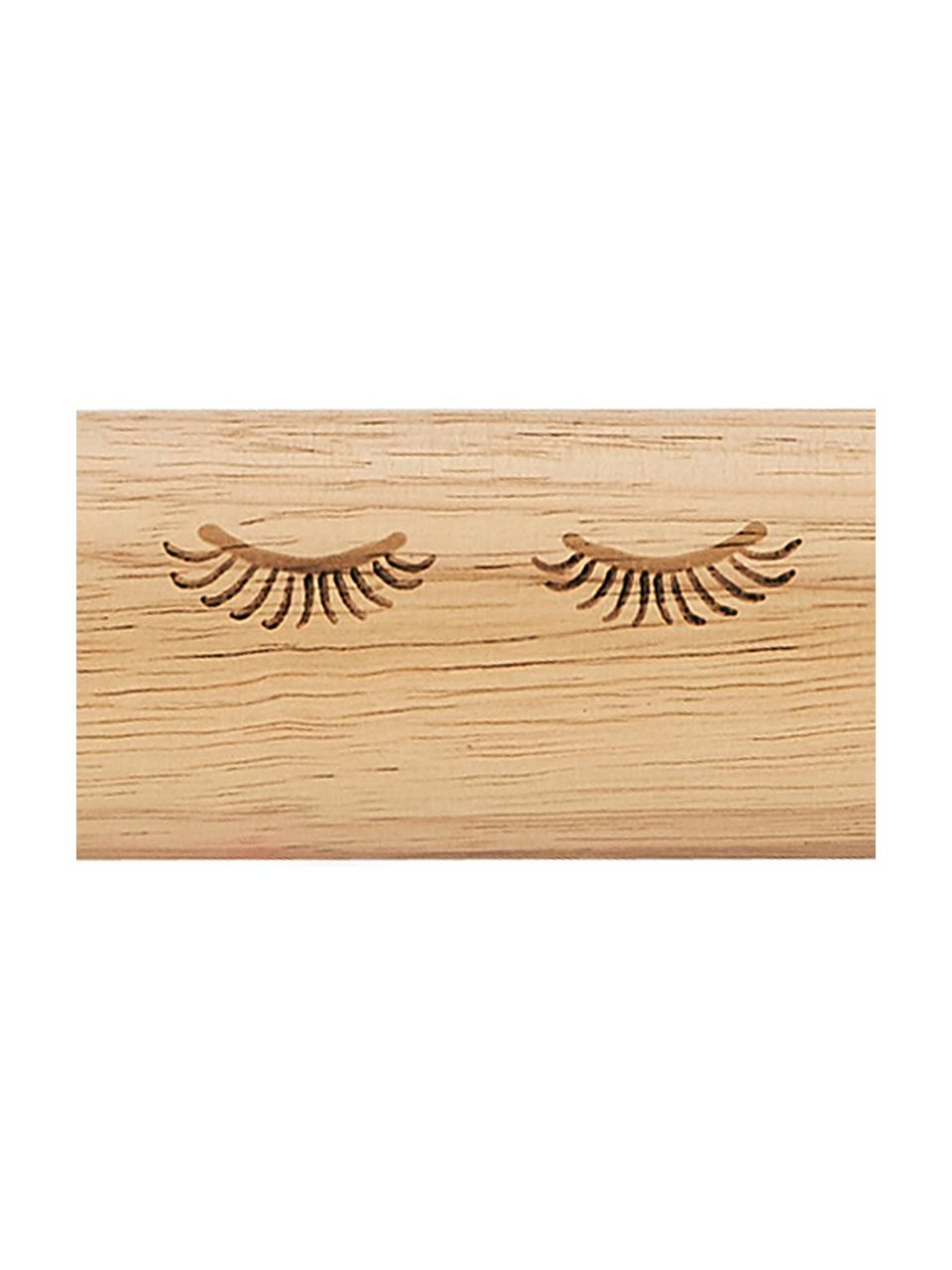 Wałek Eyes, Drewno naturalne, Blady różowy, drewno naturalne, D 45 cm