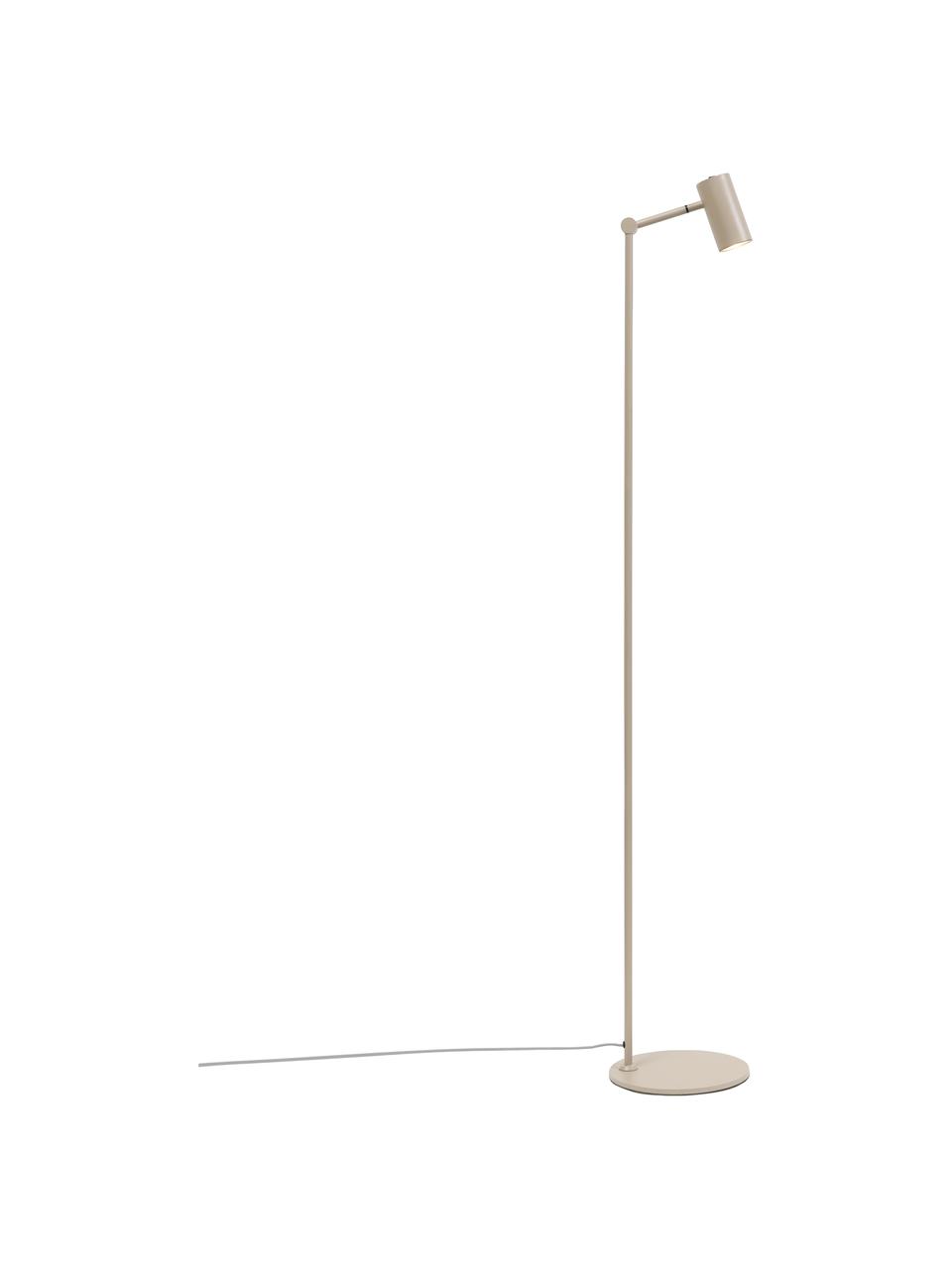 Lámpara de pie pequeña Montreux, Pantalla: metal recubierto, Cable: cubierto en tela, Color arena, Ø 22 x Al 134 cm