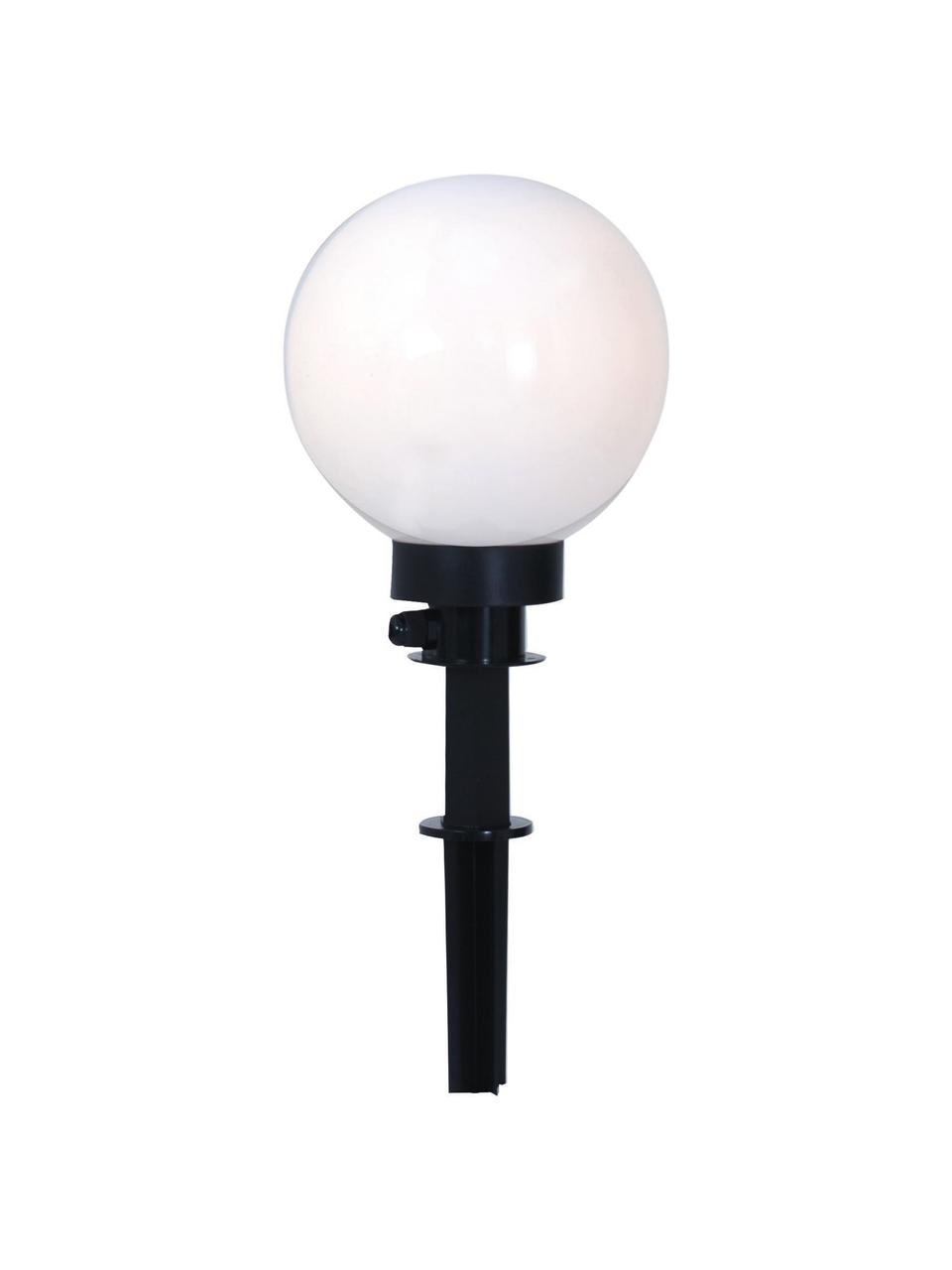 Bodenleuchte Ball mit Stecker, Weiß, Schwarz, Ø 20 x H 64 cm