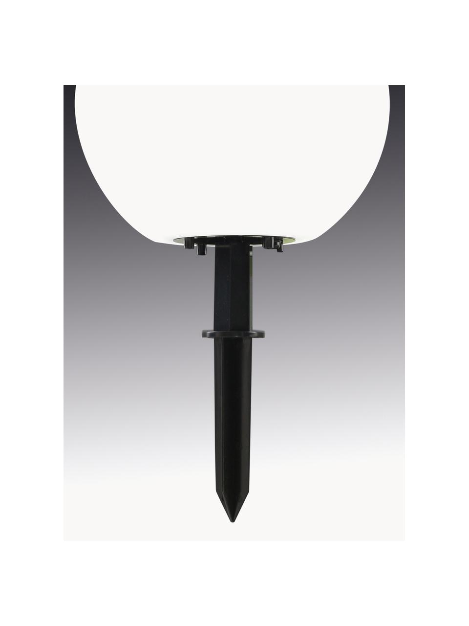 Lámpara de pie Ball, con enchufe, Lámpara: vidrio acrílico, Cable: plástico, Blanco, negro, Ø 20 x Al 64 cm