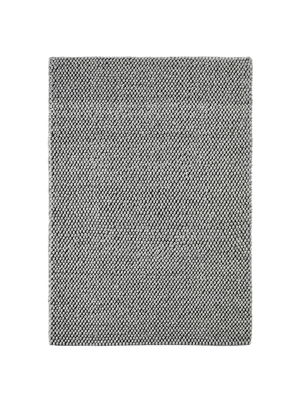 Tapis laine cousu main Lovisa, Gris argenté, larg. 120 x long. 170 cm (taille S)