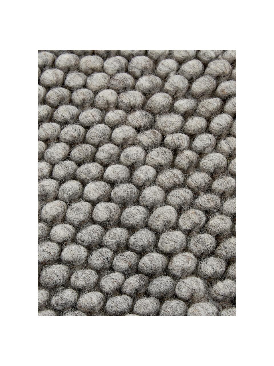 Tapis laine cousu main Lovisa, Gris argenté, larg. 120 x long. 170 cm (taille S)