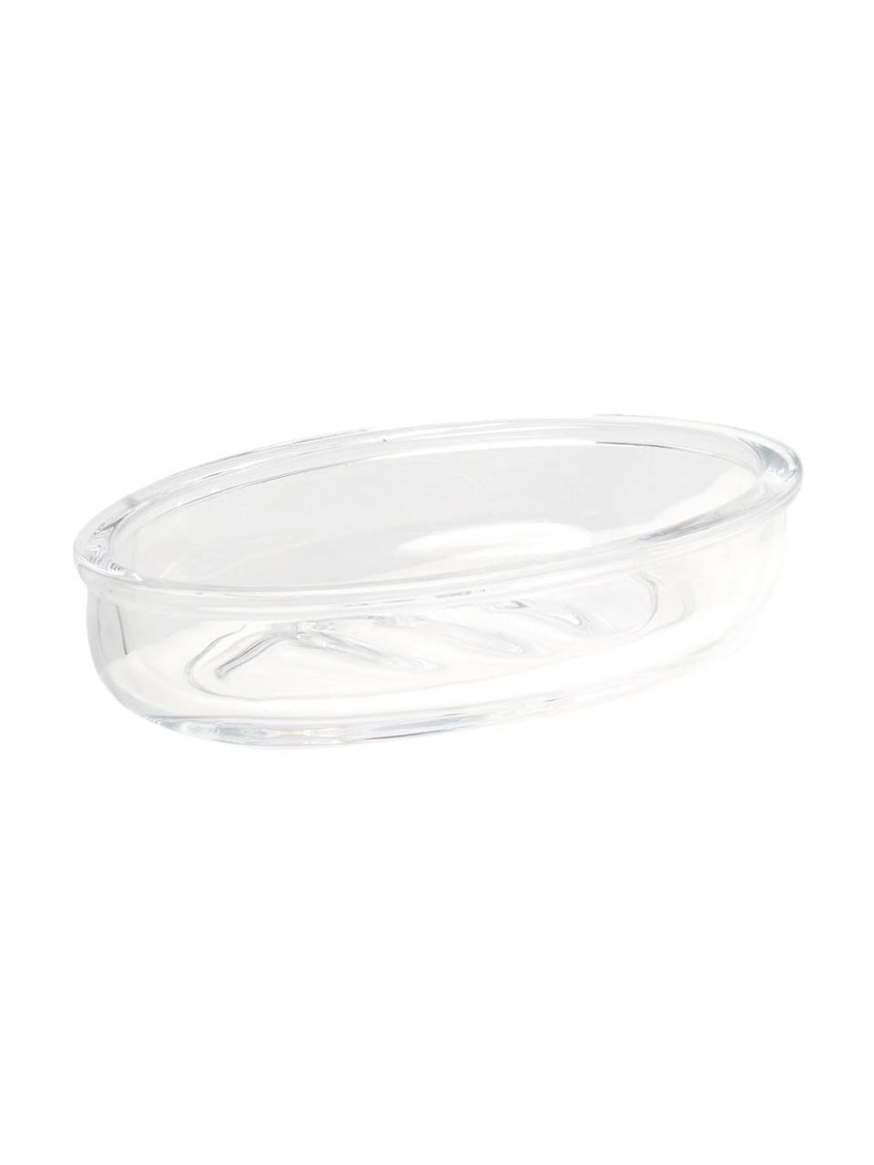 Jabonera de vidrio Clear, Vidrio, Transparente, An 15 x Al 3 cm