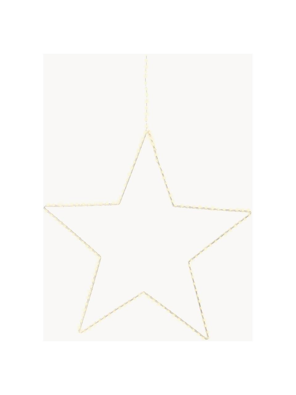 Luces navideña estrella LED para exterior Angelic, Metal recubierto, Dorado, An 38 x Al 38 cm