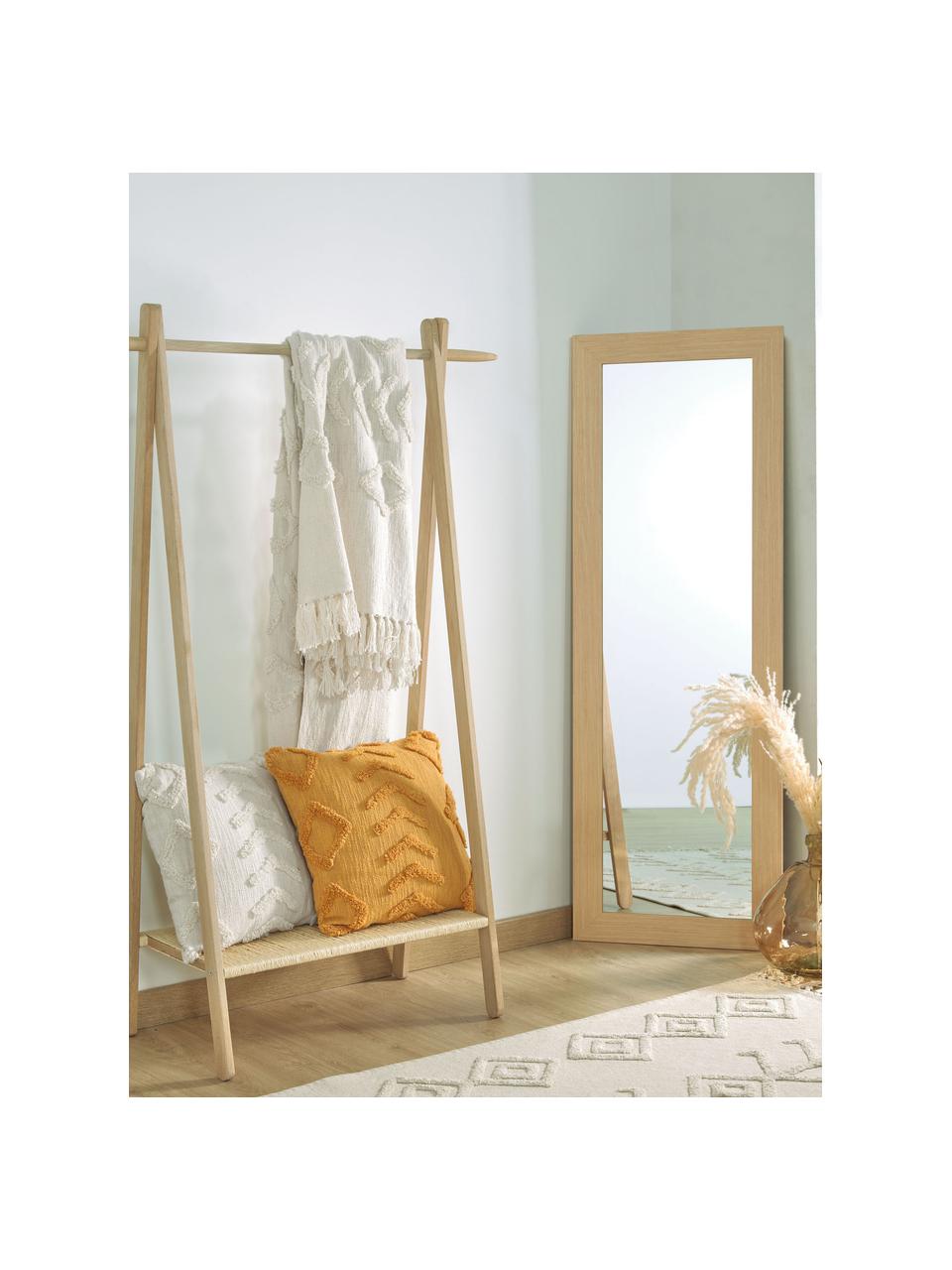 Kussenhoes Xayoxhira met getuft hoog-laag patroon, 100% katoen, Beige, B 45 x L 45 cm