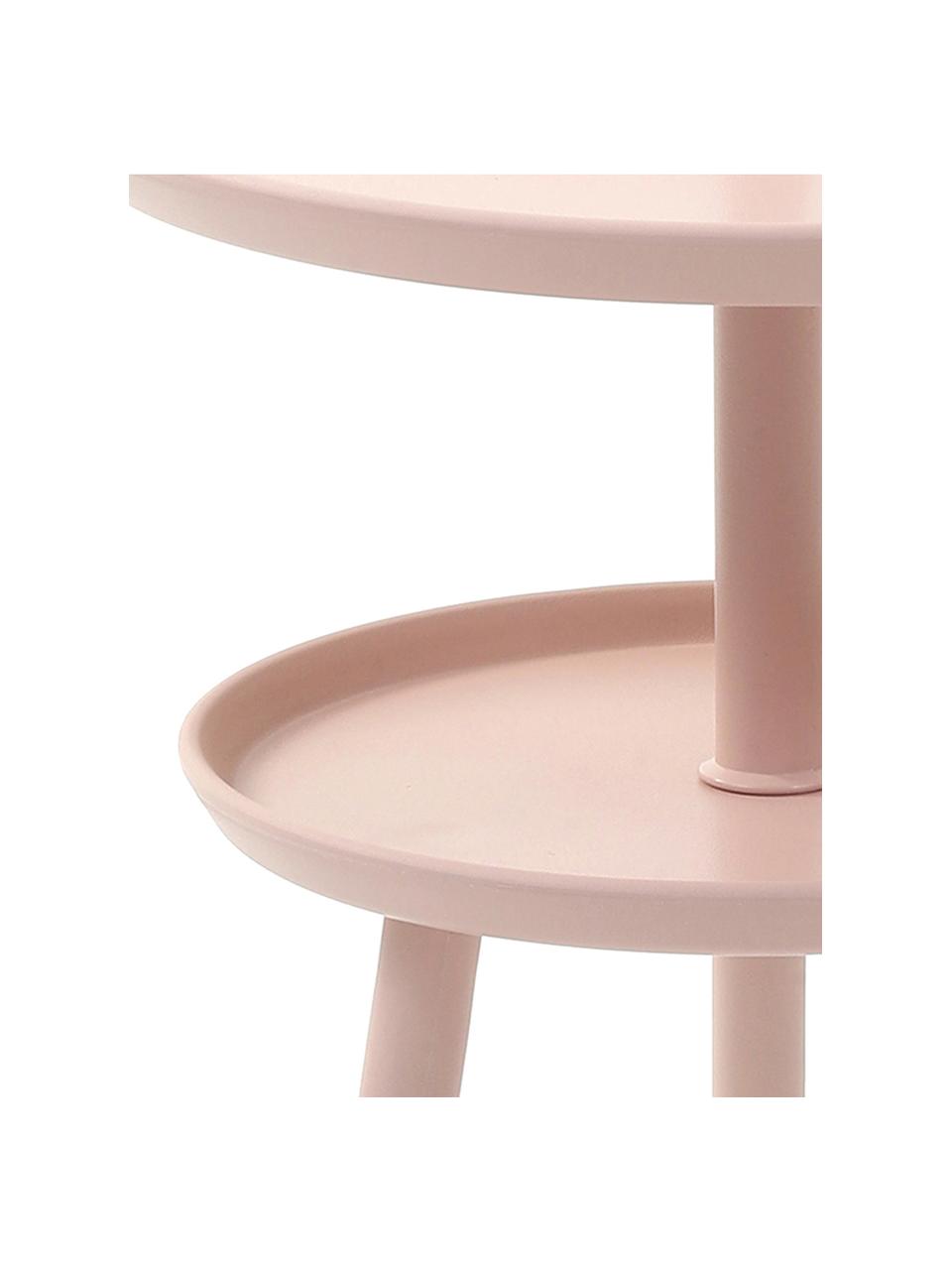 Malý odkládací stolek z umělé hmoty Rodi, Růžová