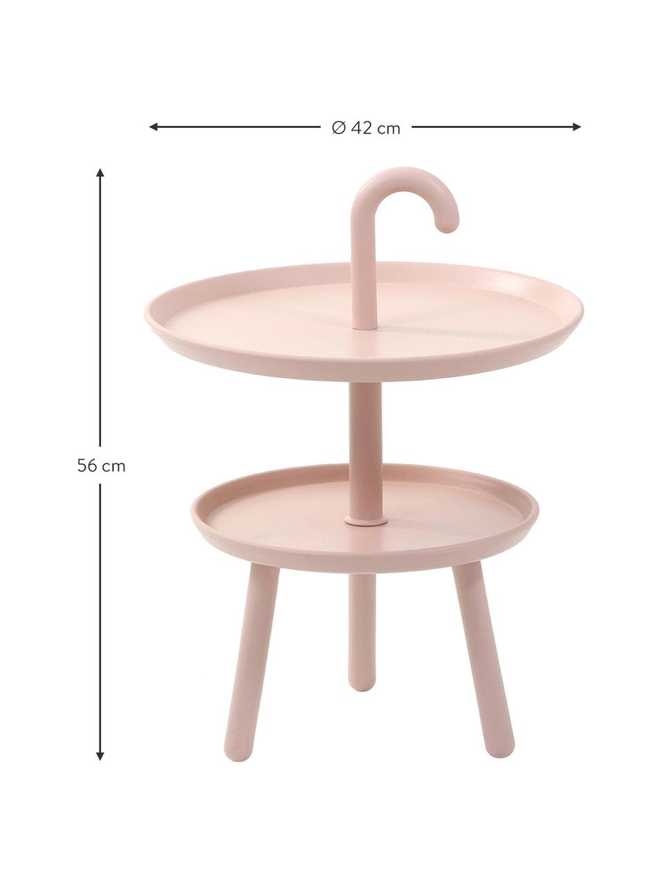 Petite table d'appoint en plastique Rodi, Rose