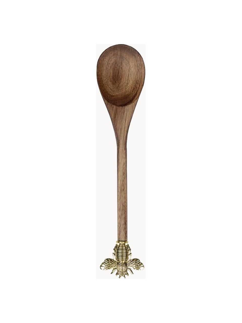 Posate da insalata in legno Ape, Legno, metallo, Legno scuro, dorato, Lung. 31 cm