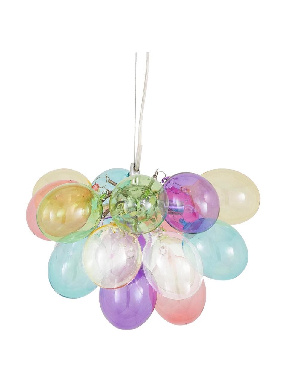 Sklenená guľôčková závesná lampa Gross, Viac farieb, Ø 30 x V 28 cm