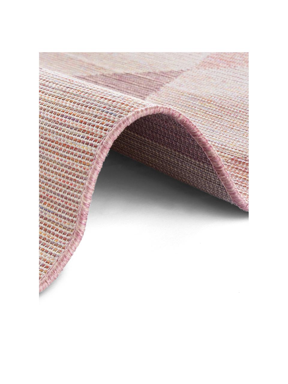 Dywan wewnętrzny/zewnętrzny Sevres, 100% polipropylen, Odcienie różowego, odcienie beżowego, S 200 x D 290 cm (Rozmiar L)