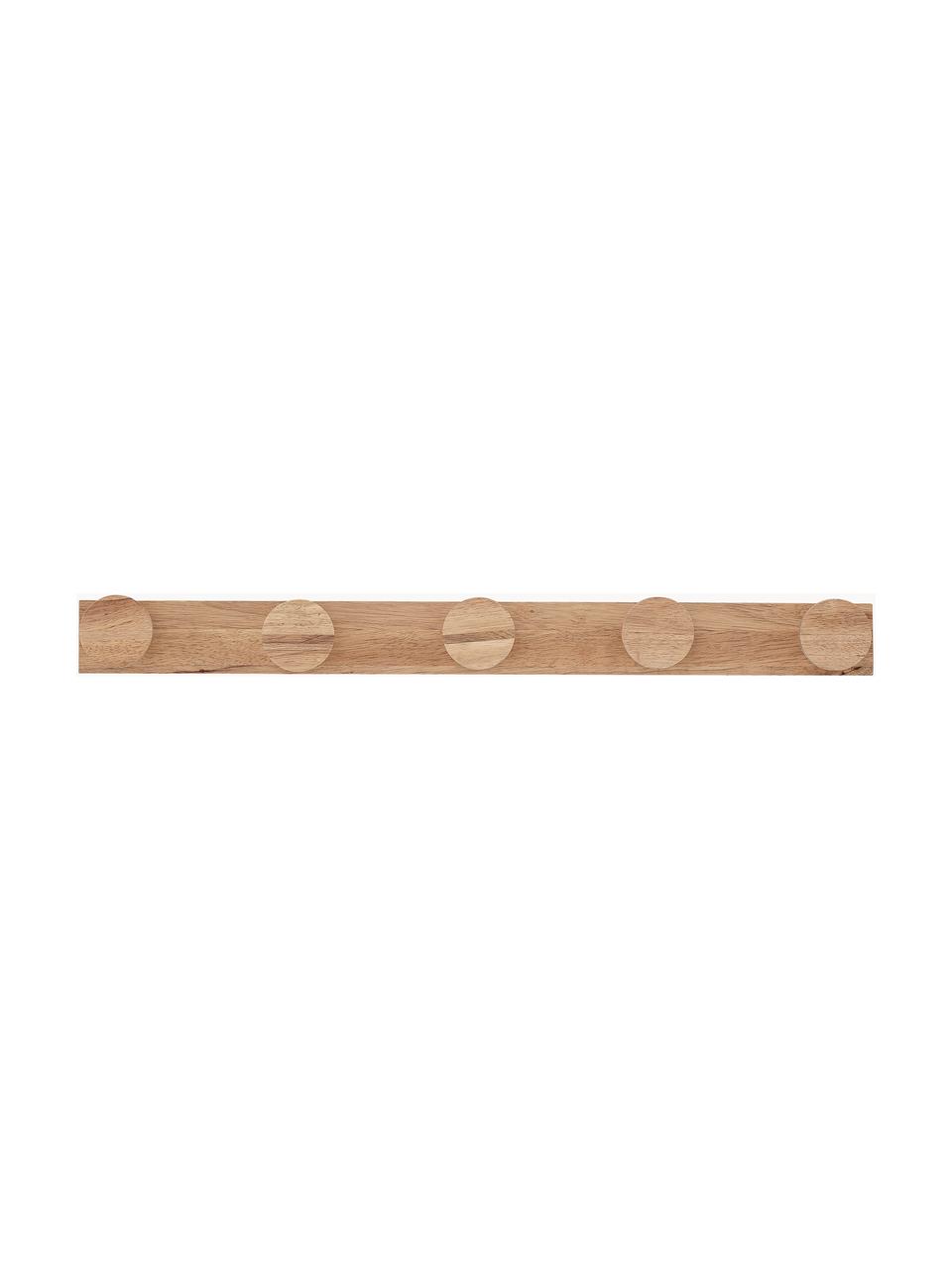 Perchero de pared de madera de caucho Emme, 10 Gancho, Madera de caucho, Madera de caucho, An 90 cm