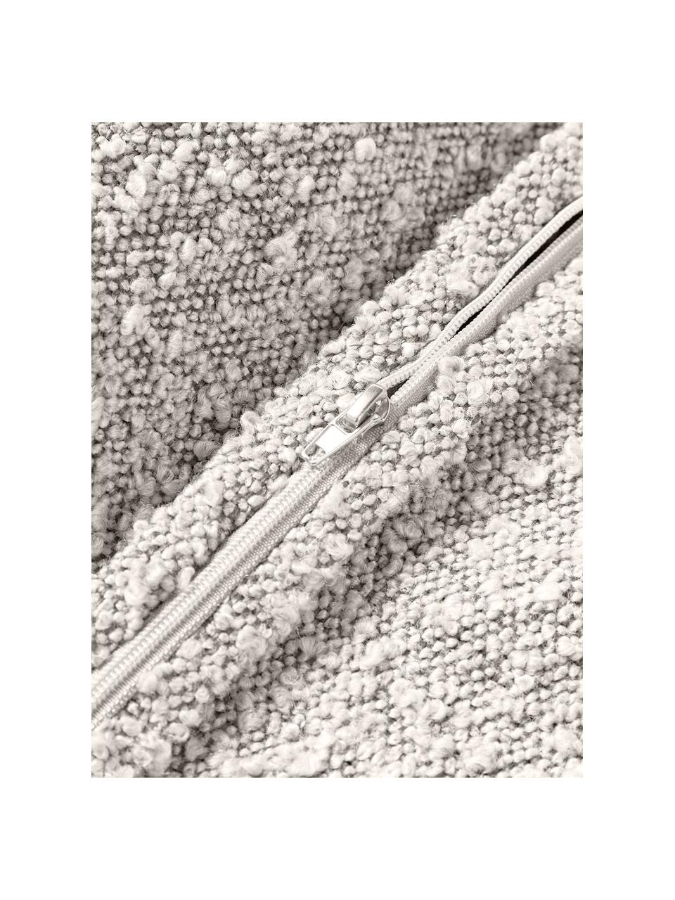 Cojín sofá en tejido bouclé Lennon, Funda: 80% poliéster, 20% acríli, Bouclé blanco Off White, An 70 x L 70 cm