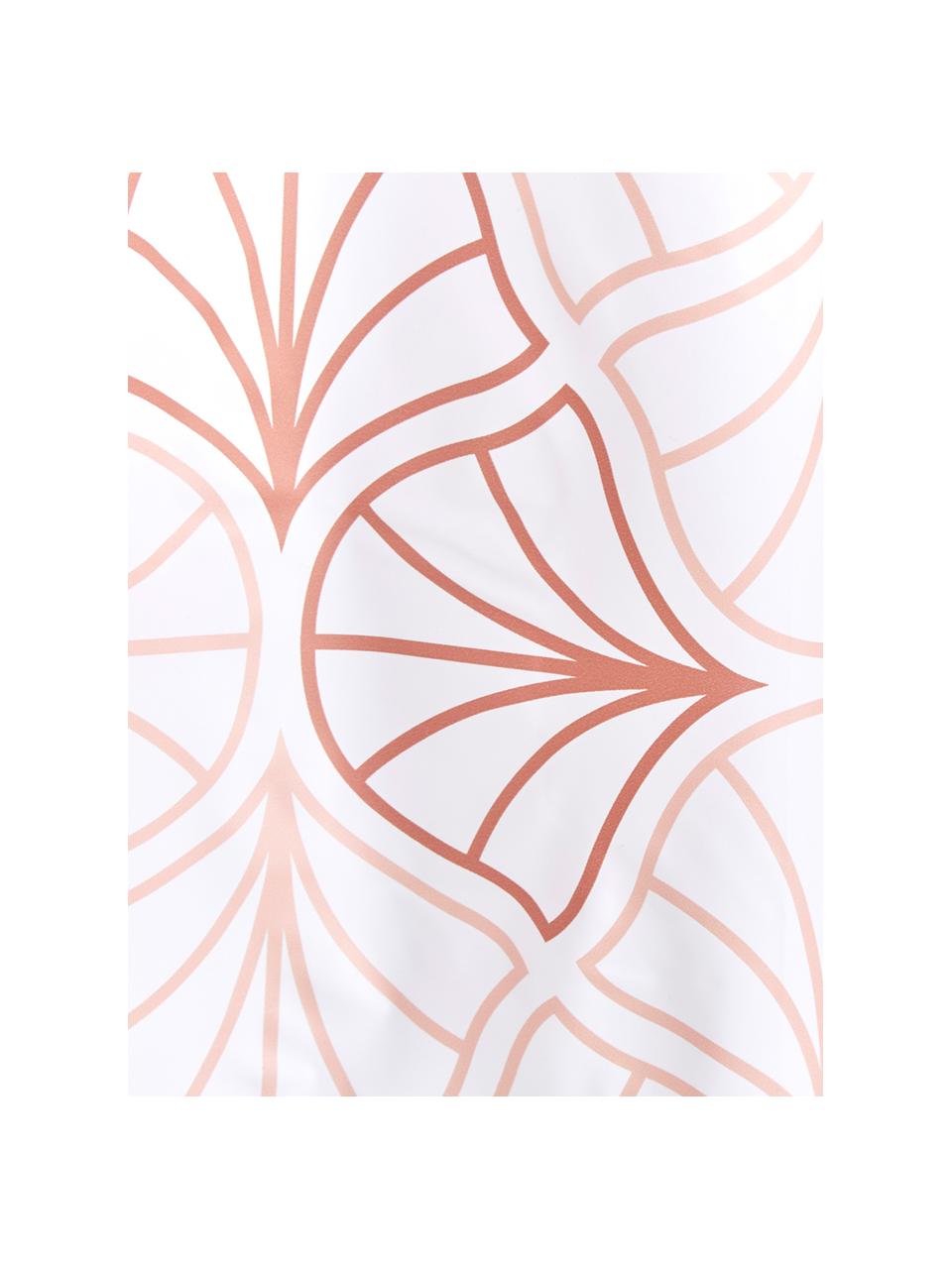 Duschvorhang Bloom mit floralem Print, Öko-Kunststoff (PEVA), frei von PVC
Wasserdicht, Weiss, Terakotta, 180 x 200 cm
