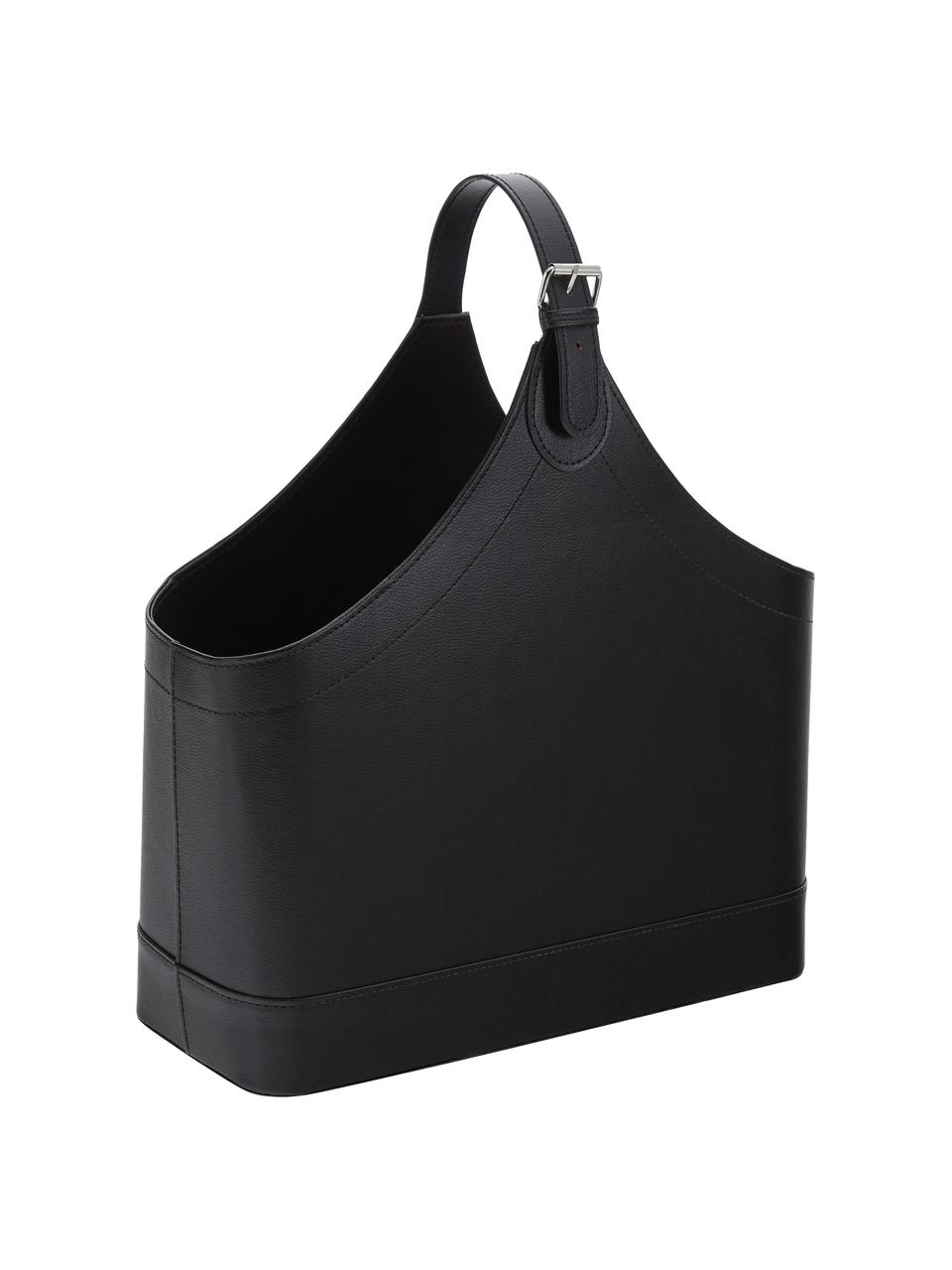 Porte-revues Ready, Noir, larg. 40 x haut. 45 cm