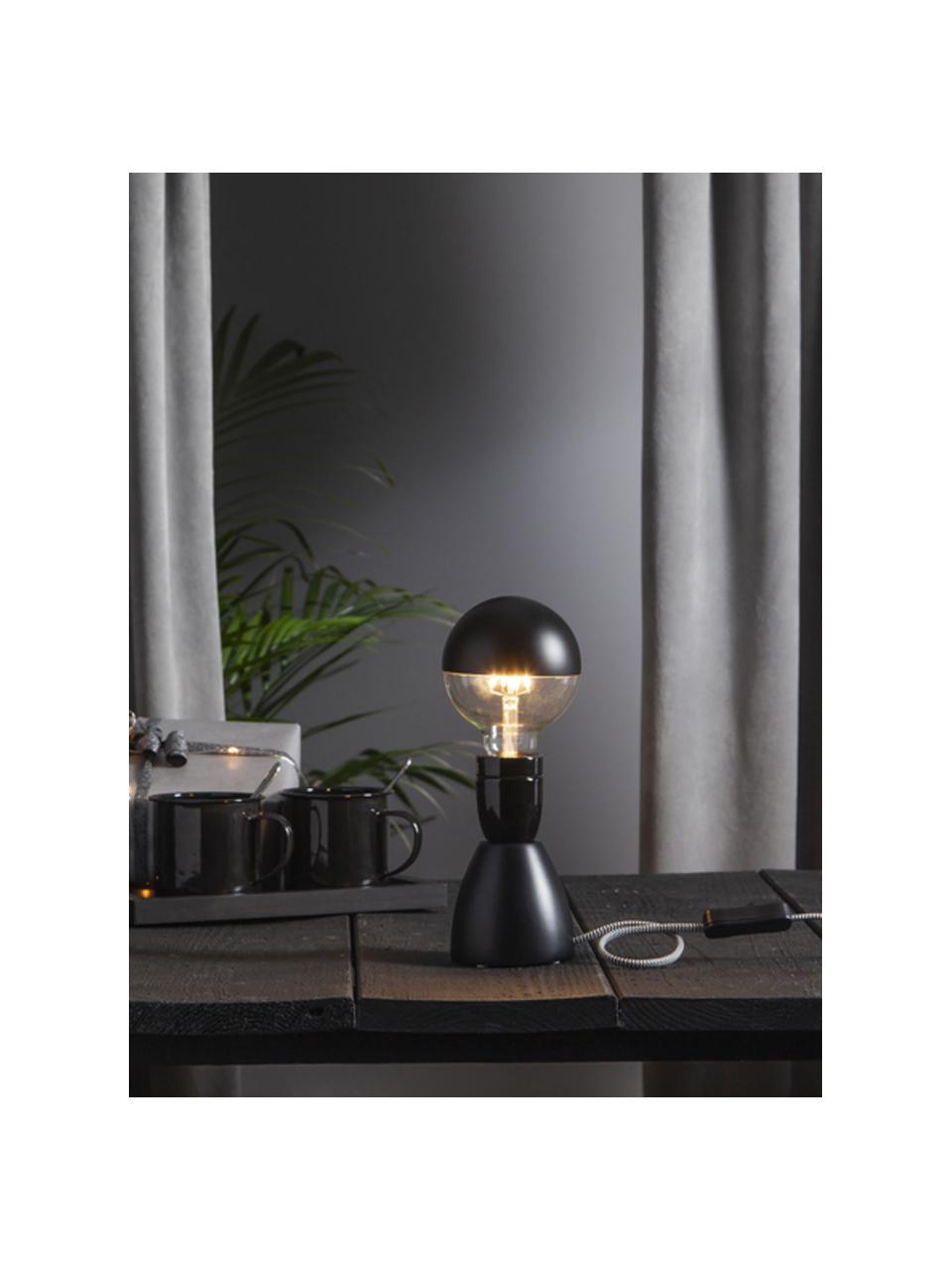 Žárovka E27, stmívatelná, teplá bílá, 1 ks, Černá, transparentní, Ø 10 cm, V 14 cm