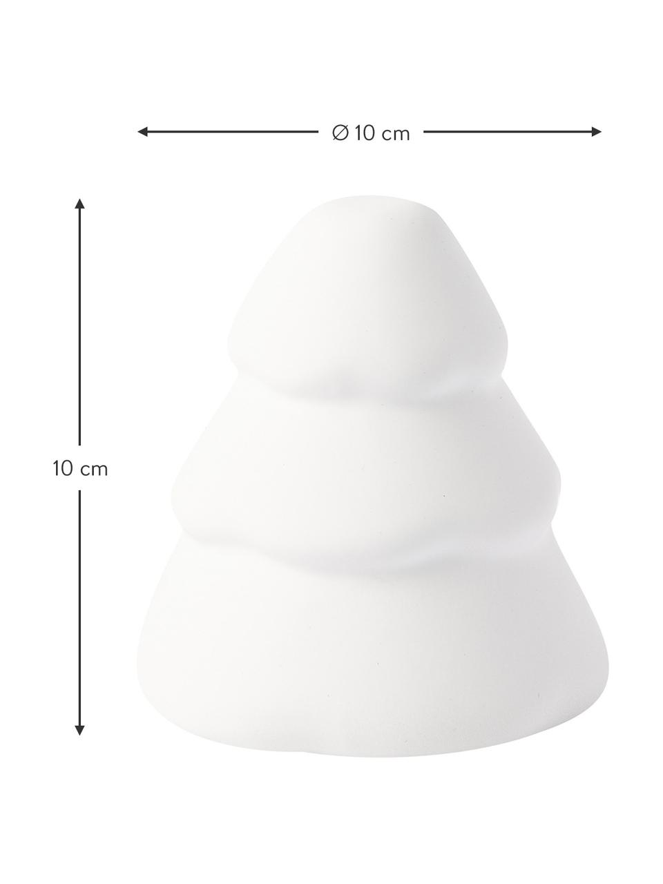 Sapin de Noël blanc Snowy, Céramique, Blanc, mat, Ø 17 x haut. 20 cm