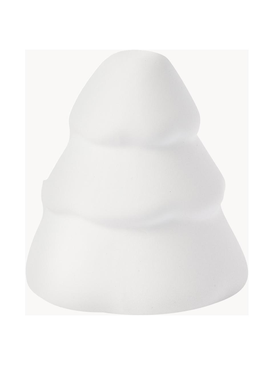 Sapin de Noël blanc Snowy, Céramique, Blanc, mat, Ø 17 x haut. 20 cm