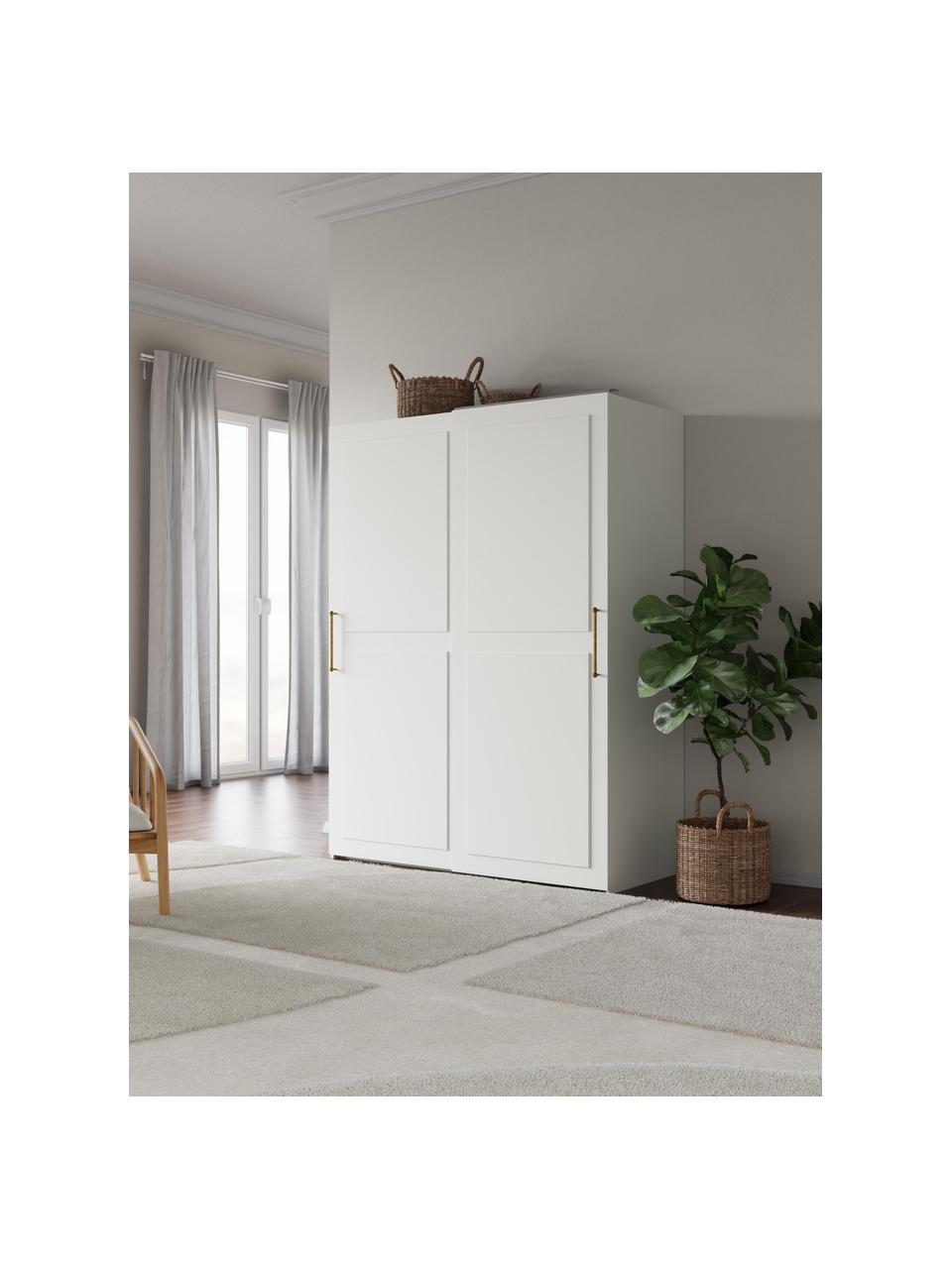 Armoire modulaire à portes coulissantes Charlotte, larg. 150 cm, plusieurs variantes, Blanc, Basic Interior, larg. 150 x haut. 200 cm