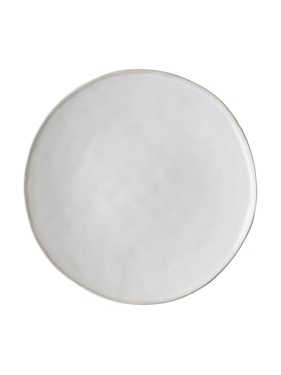 Dinerbord White Organic, 4 stuks, Keramiek, Wit, Ø 27 x H 3 cm