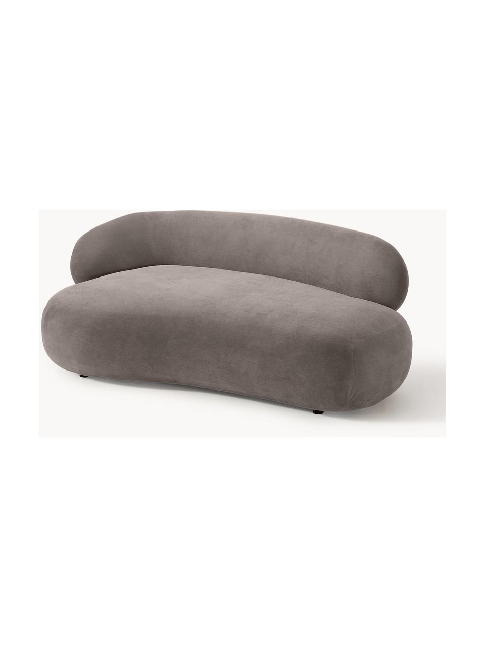 Sofa Alba (2-Sitzer), Bezug: 97% Polyester, 3% Nylon D, Gestell: Massives Fichtenholz, Bir, Füße: Kunststoff Dieses Produkt, Webstoff Taupe, B 185 x T 114 cm, Rückenlehne links