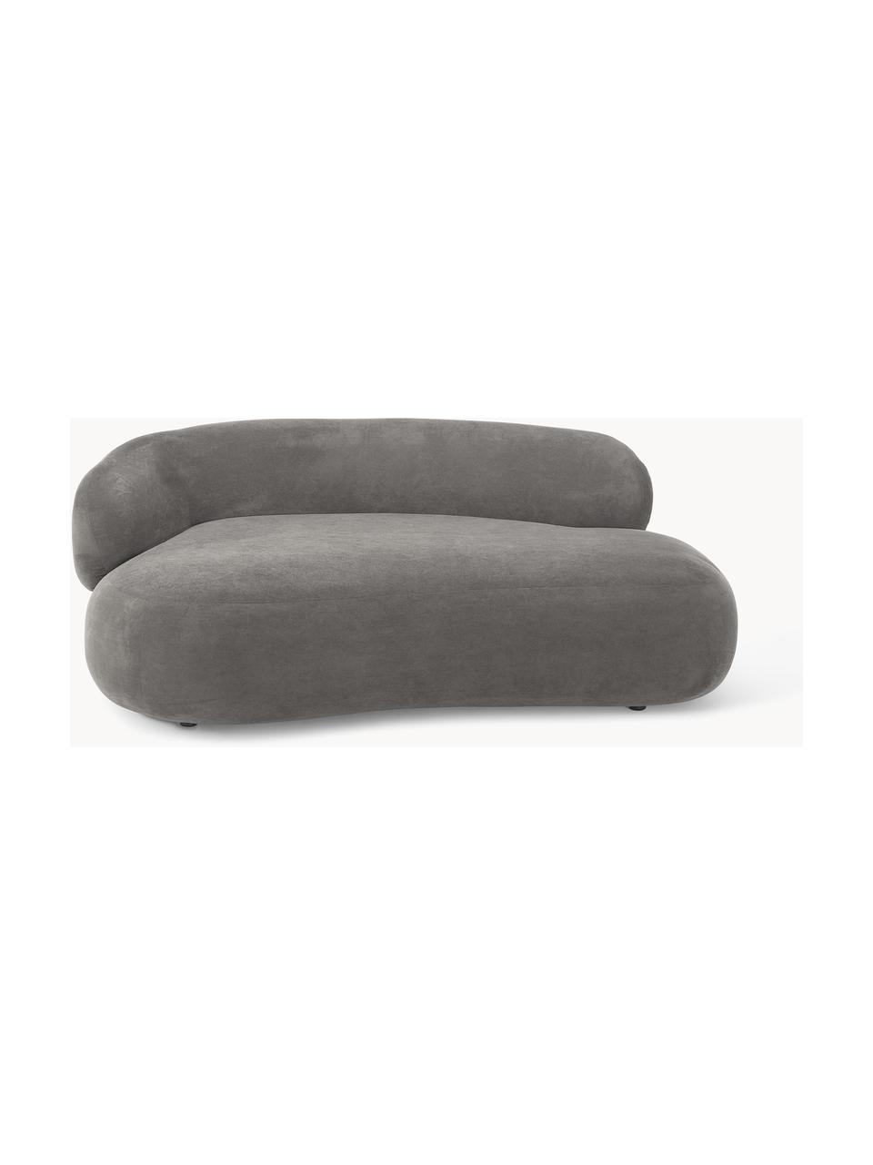 Sofa Alba (2-osobowa), Tapicerka: 97% poliester, 3% nylon D, Stelaż: lite drewno świerkowe, sk, Nogi: tworzywo sztuczne Ten pro, Taupe tkanina, S 185 x G 114 cm, oparcie lewostronne