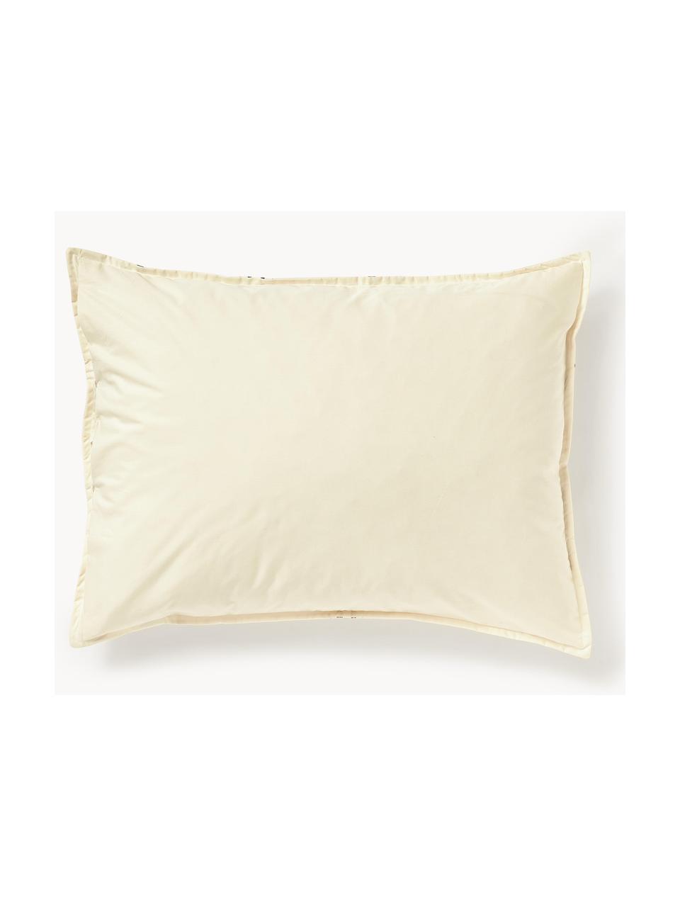 Taie d'oreiller hivernale en percale de coton Aspen, Multicolore, larg. 50 x long. 70 cm