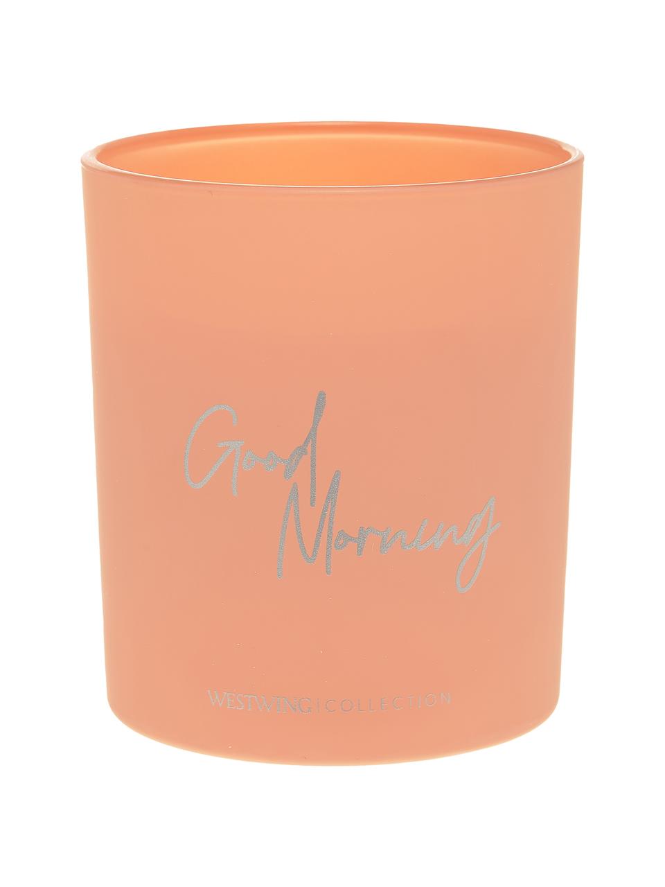 Vela perfumada Good Morning: Floral Amber, Recipiente: vidrio, Rosa, Ø 9 x Al 10 cm