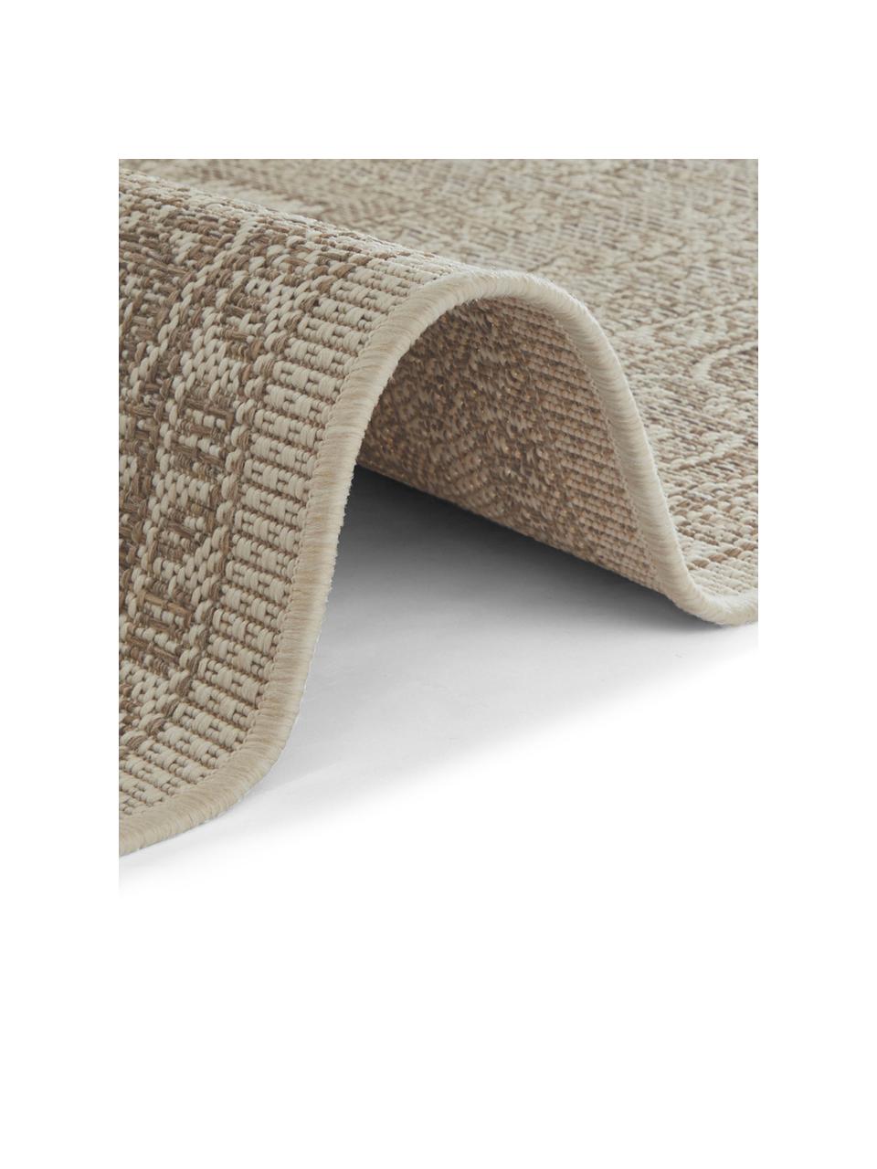 In- & Outdoor-Teppich Anjara im Vintage Style, 100% Polypropylen, Taupe, Beige, B 200 x L 290 cm (Größe L)