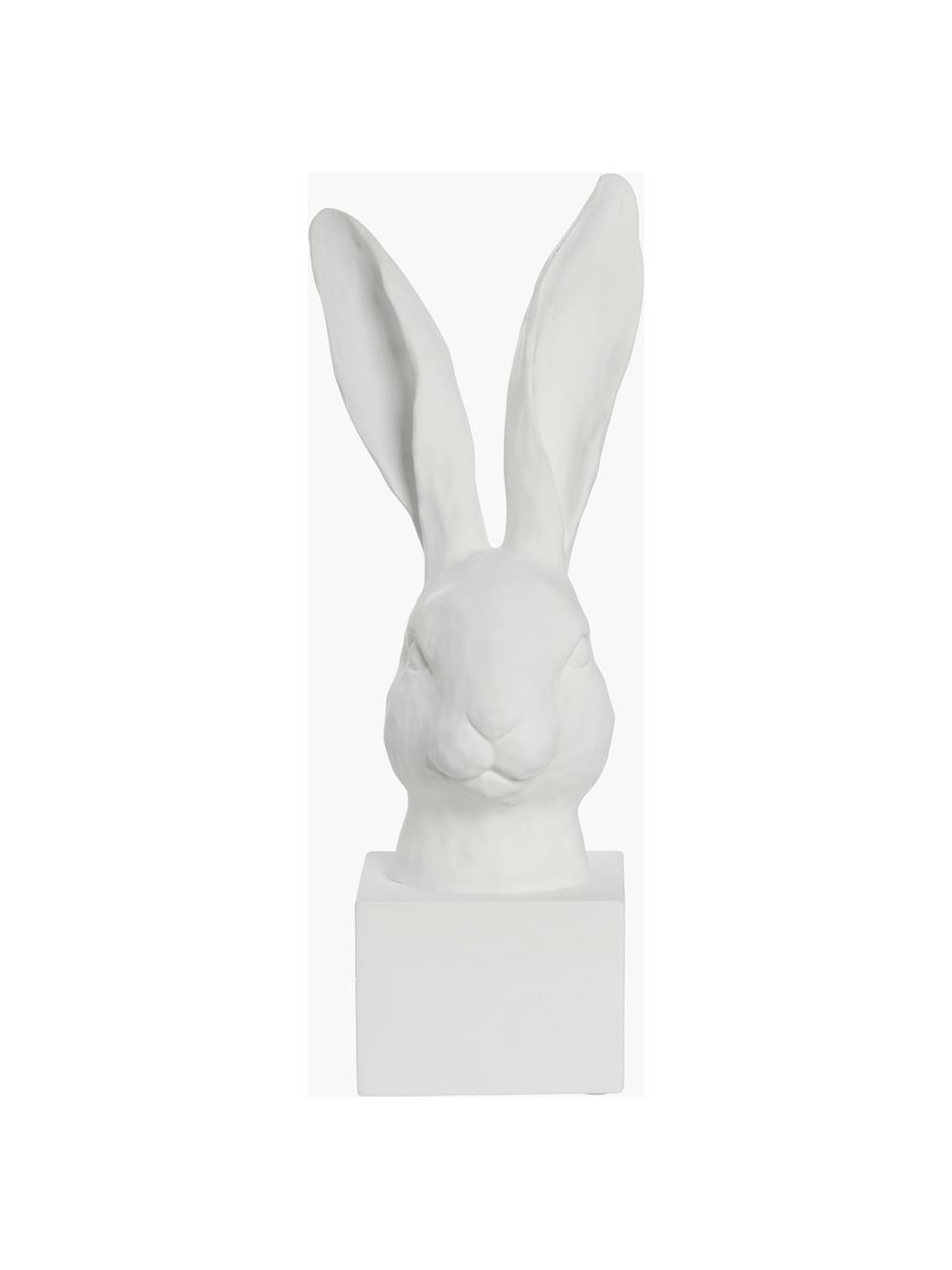 Pieza decorativa conejo Semina, Plástico con certificado Greenguard, Blanco, An 14 x Al 33 cm