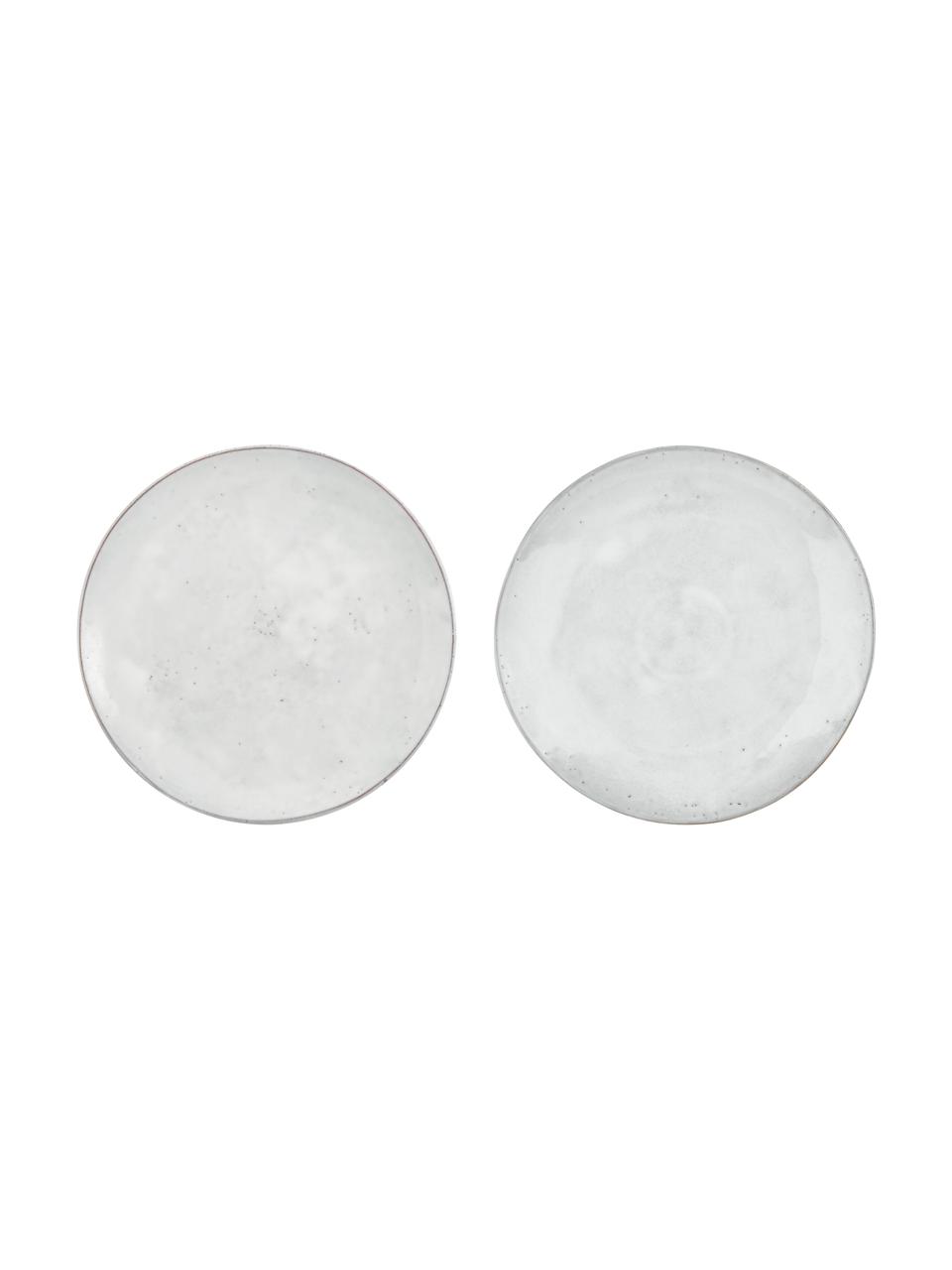 Dessous-de-plat artisanaux Nordic Sand, 4 pièces, Grès cérame, Gris clair, Ø 31 cm
